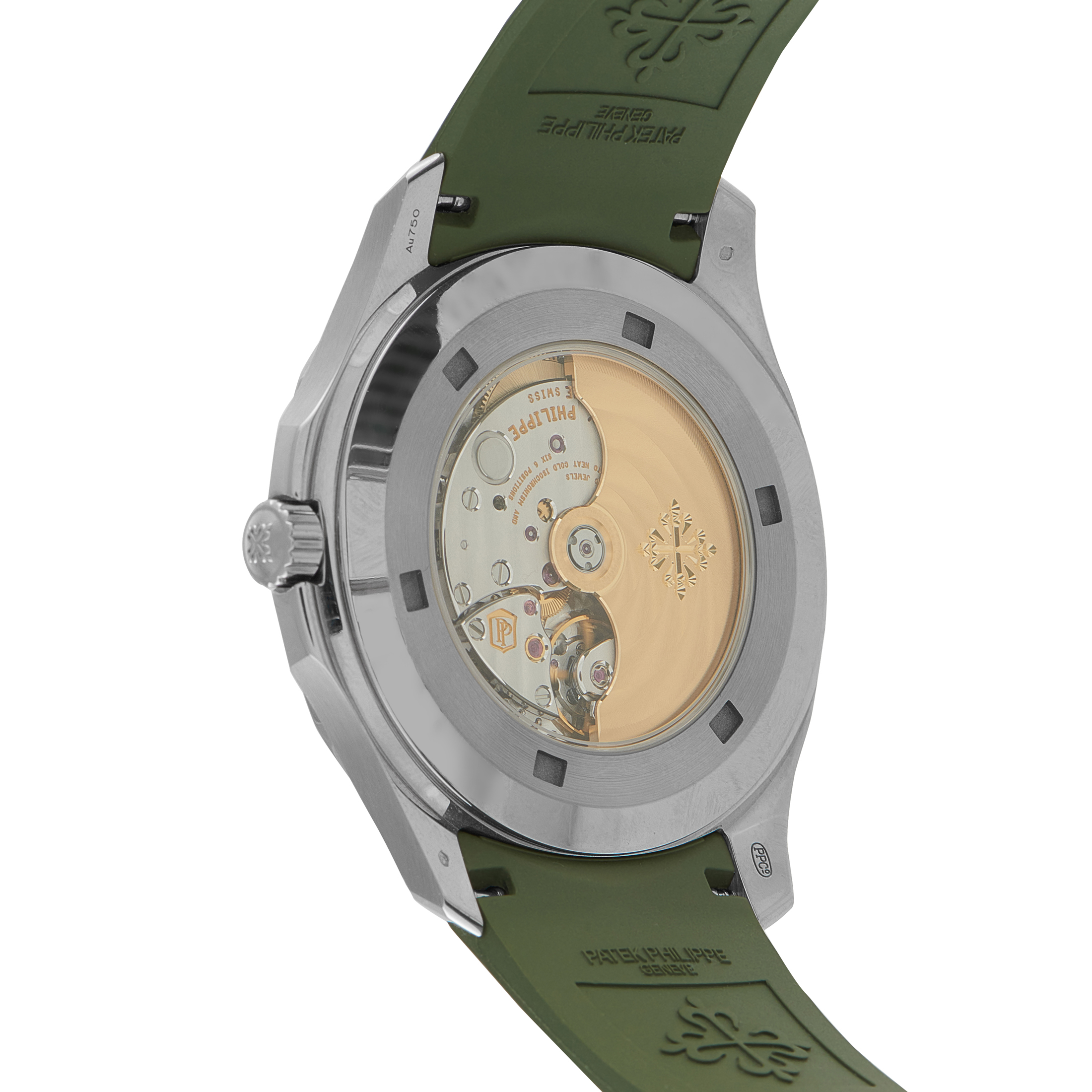 Patek Philippe Aquanaut Jumbo Khaki Green Dial White Gold Watch 5168G-010 - Image 3