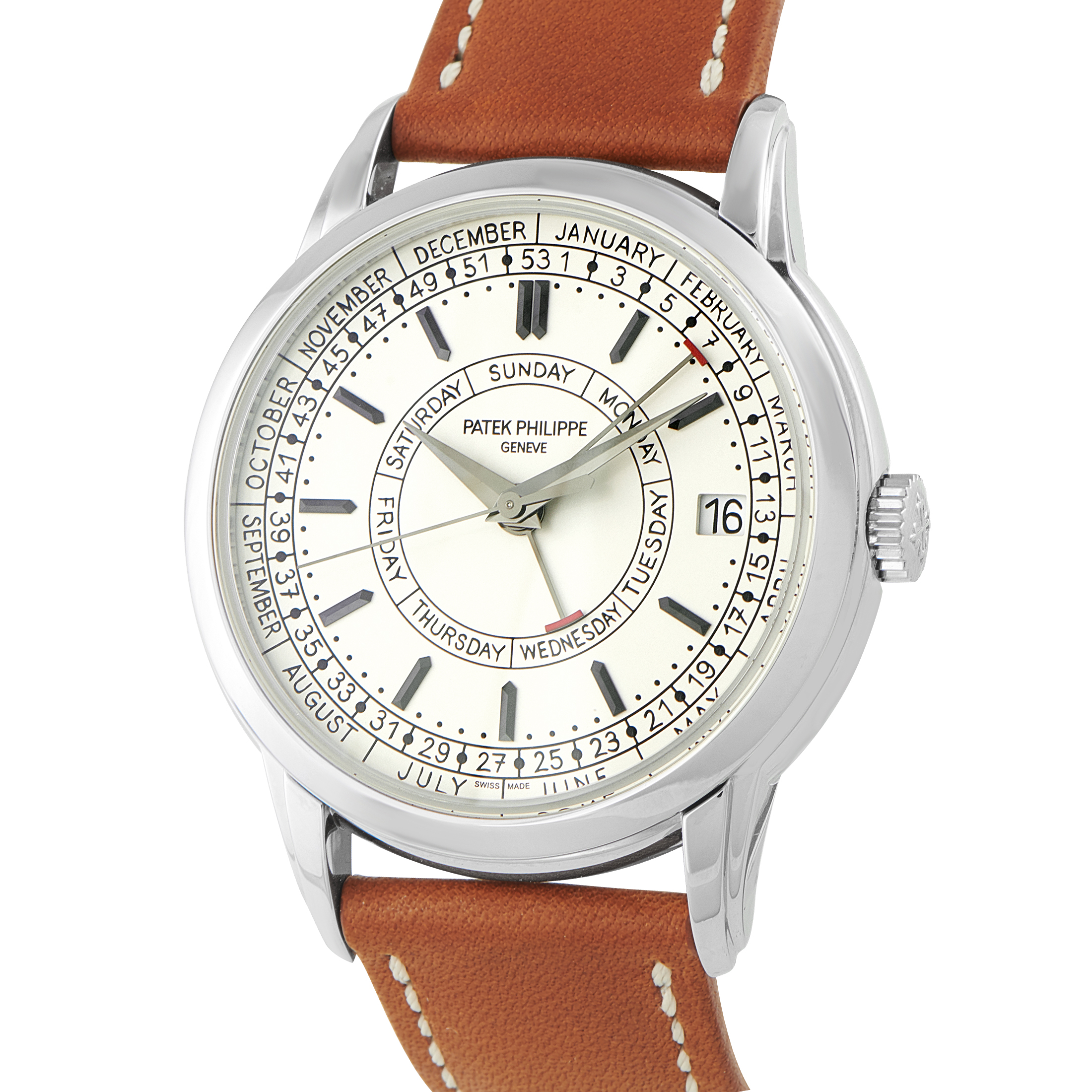 Patek Philippe Calatrava Weekly Calendar Steel Watch 5212A-001 - Image 2