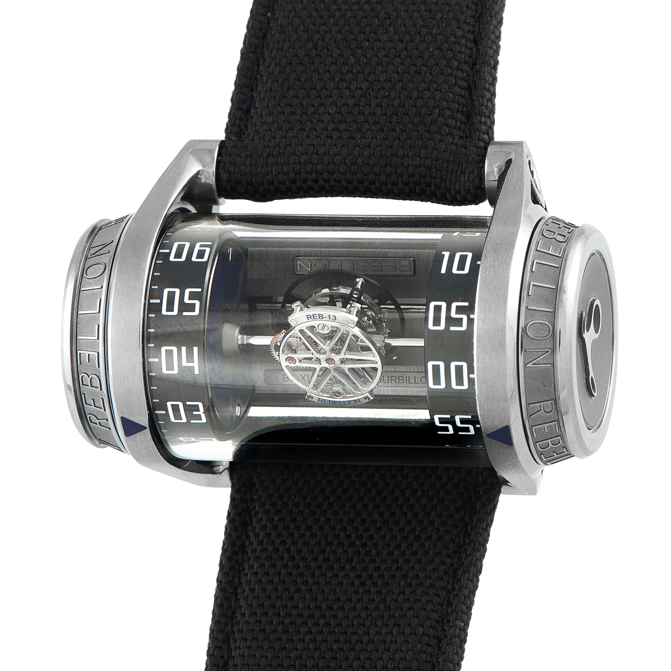 rebellion Weap-One Flying Tourbillon Titanium Watch rbwp1.bit.ti.bl - Image 2