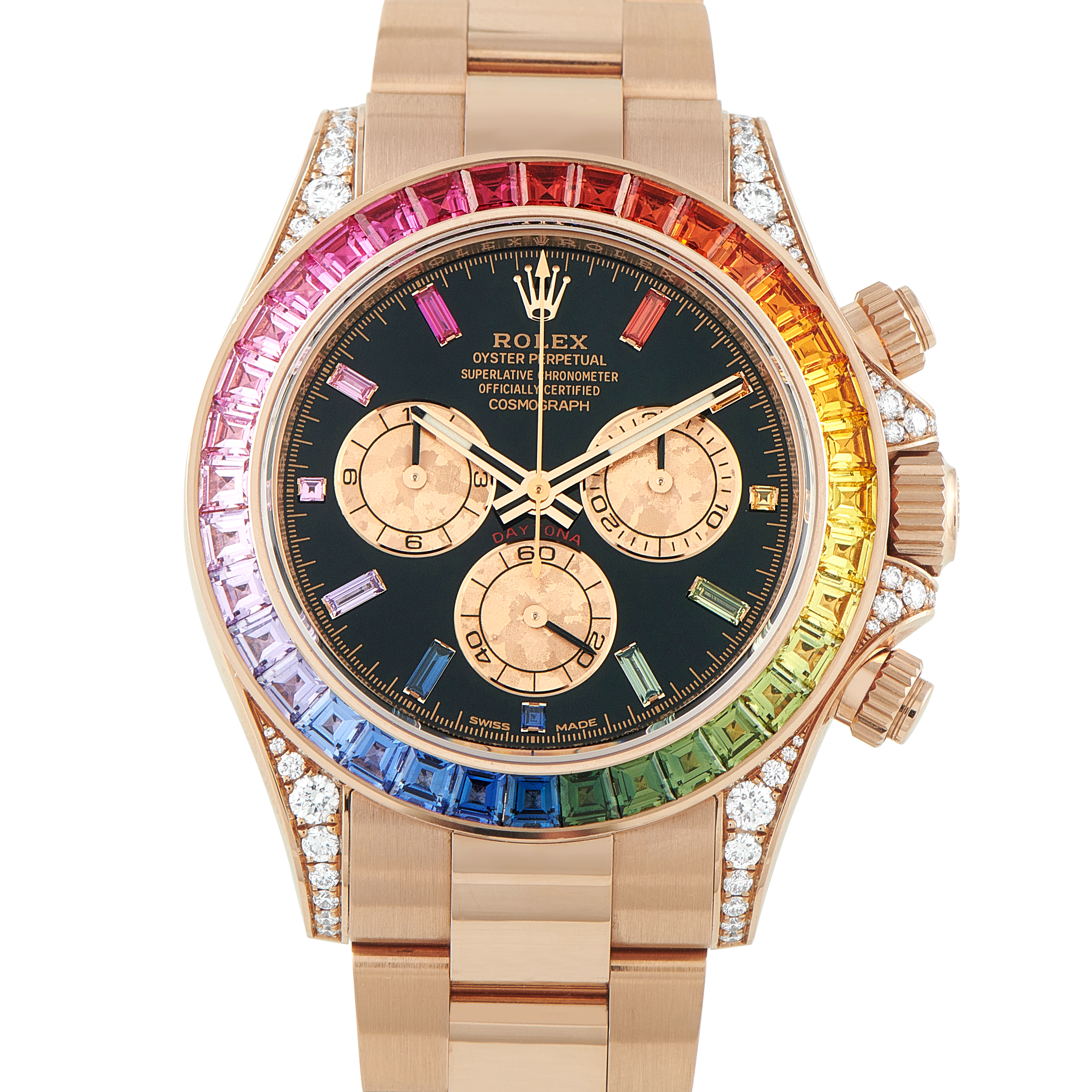 Rolex Daytona Rainbow Everose Gold Watch 116595rbow