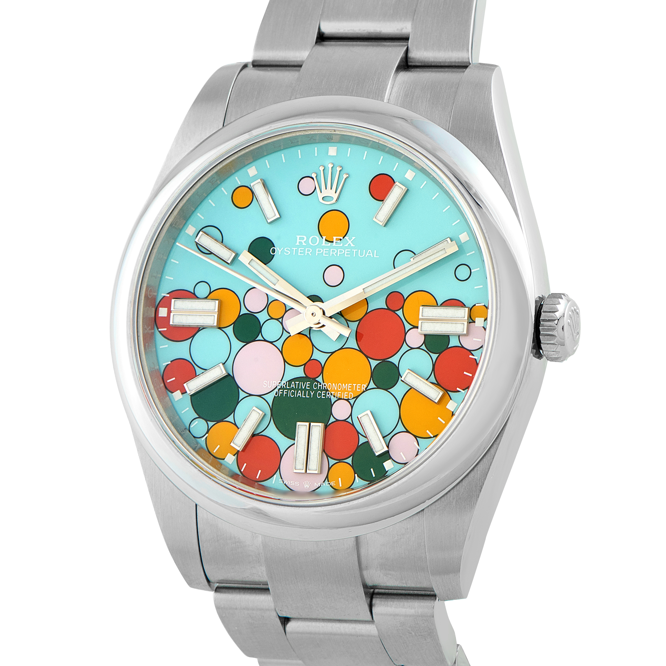Rolex Oyster Perpetual 41 Celebration Dial Steel Watch 124300 - Image 2