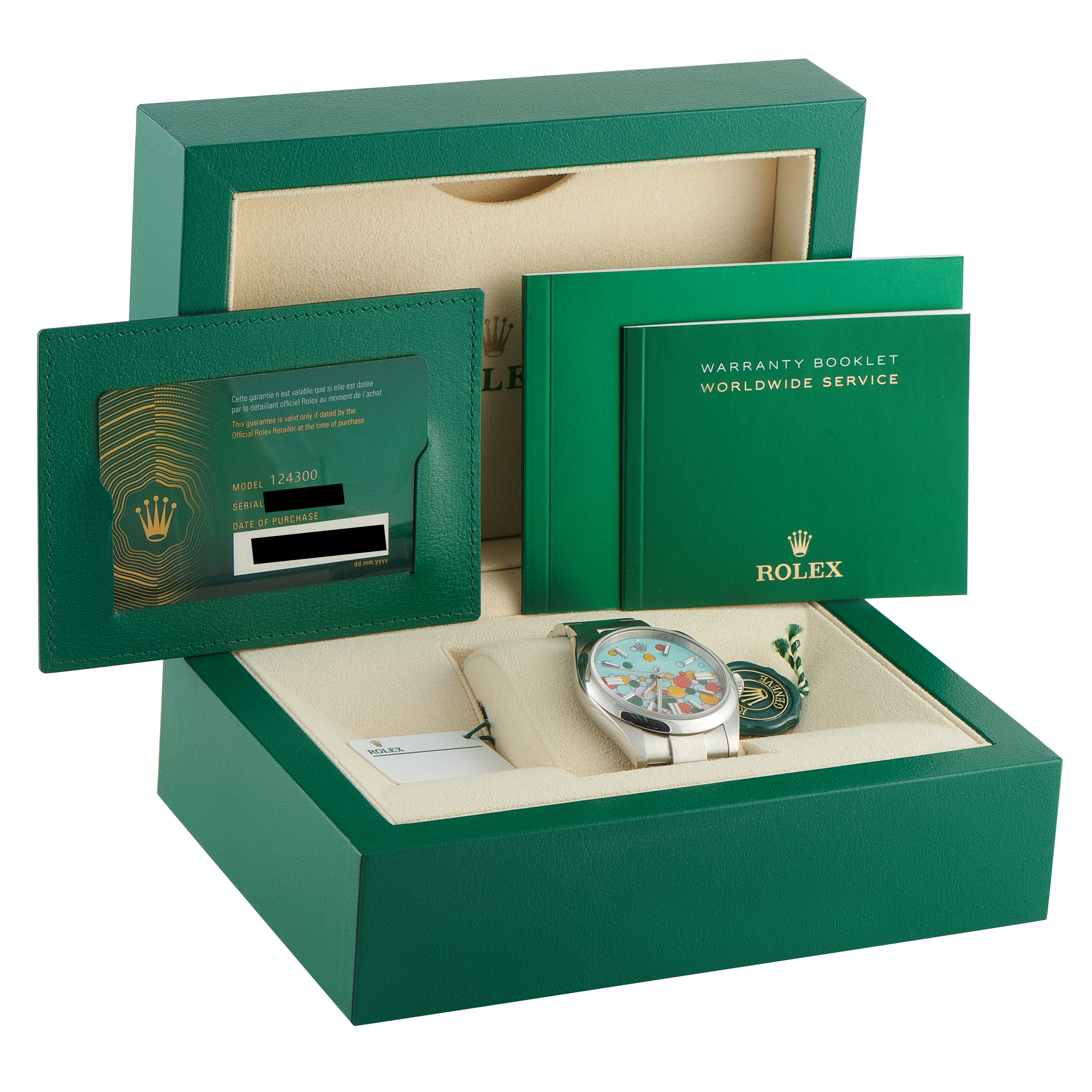 Rolex Oyster Perpetual 41 Celebration Dial Steel Watch 124300 - Image 5