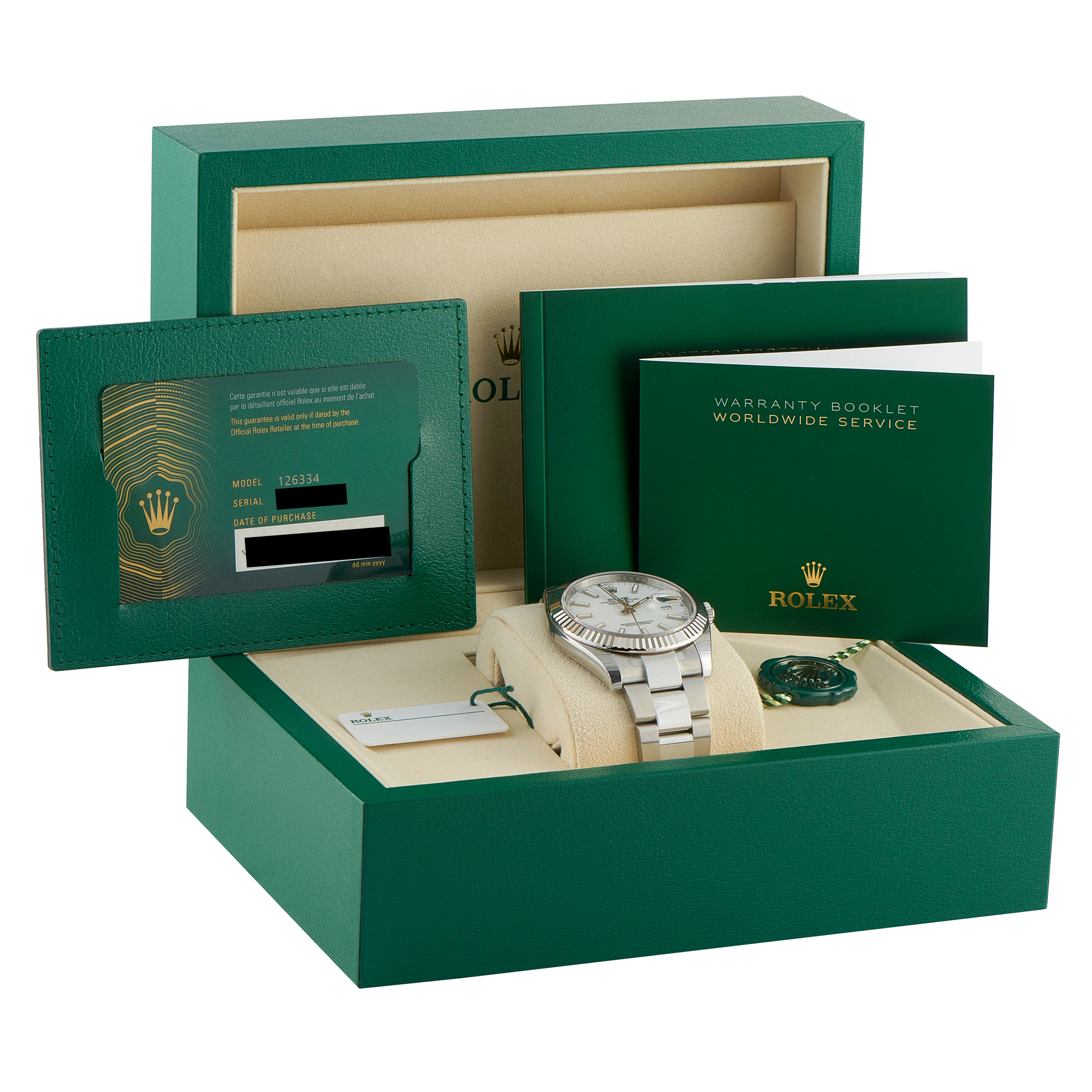Rolex Datejust 41 White Dial Steel Oyster Watch 126334 - Image 5