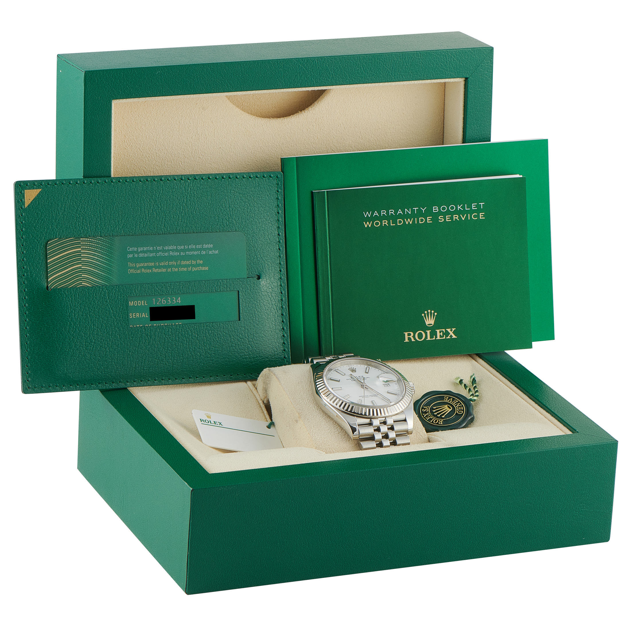 Rolex Datejust 41 White Dial Steel Jubilee Watch 126334 - Image 5