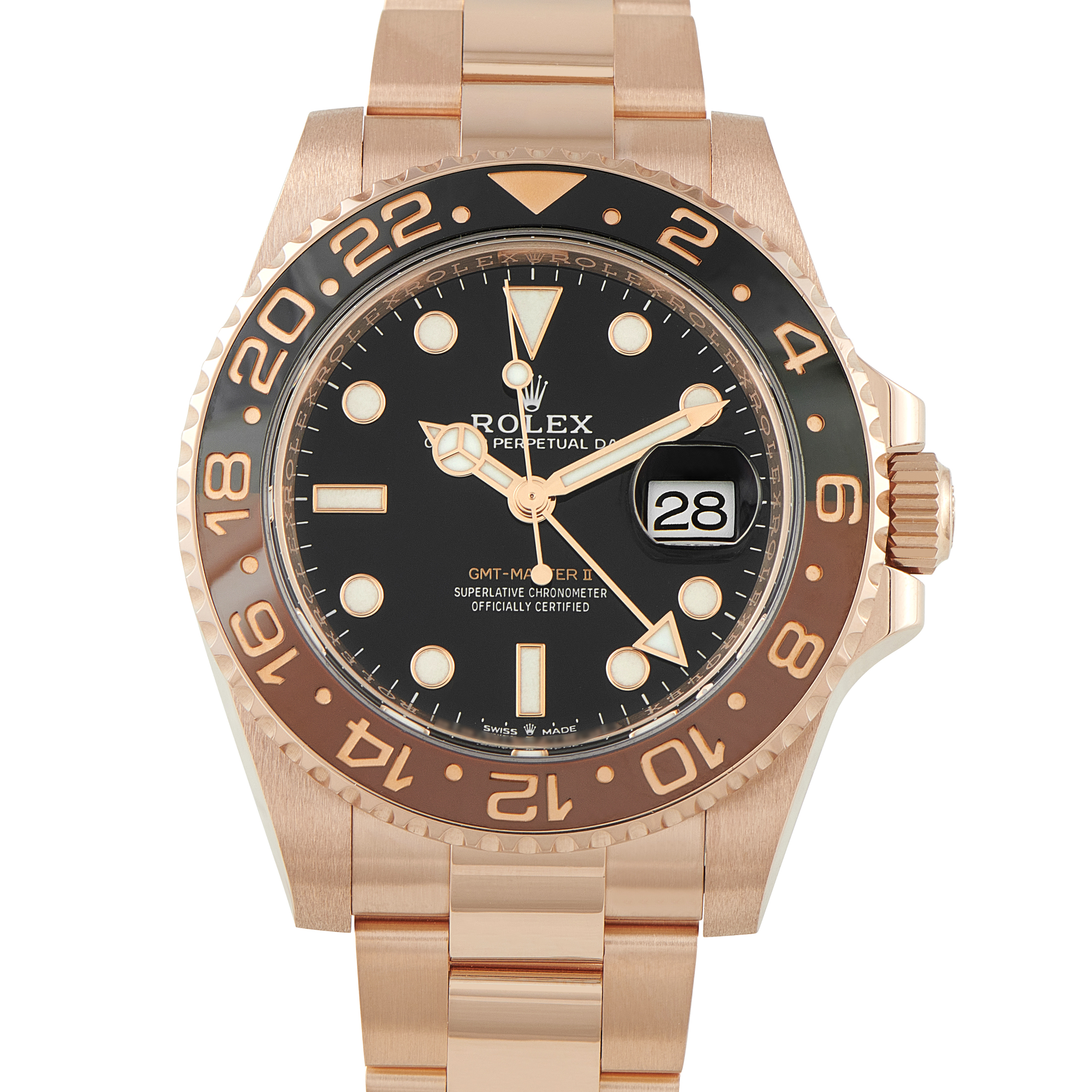 Rolex GMT-Master II Everose Gold Oyster Watch 126715CHNR