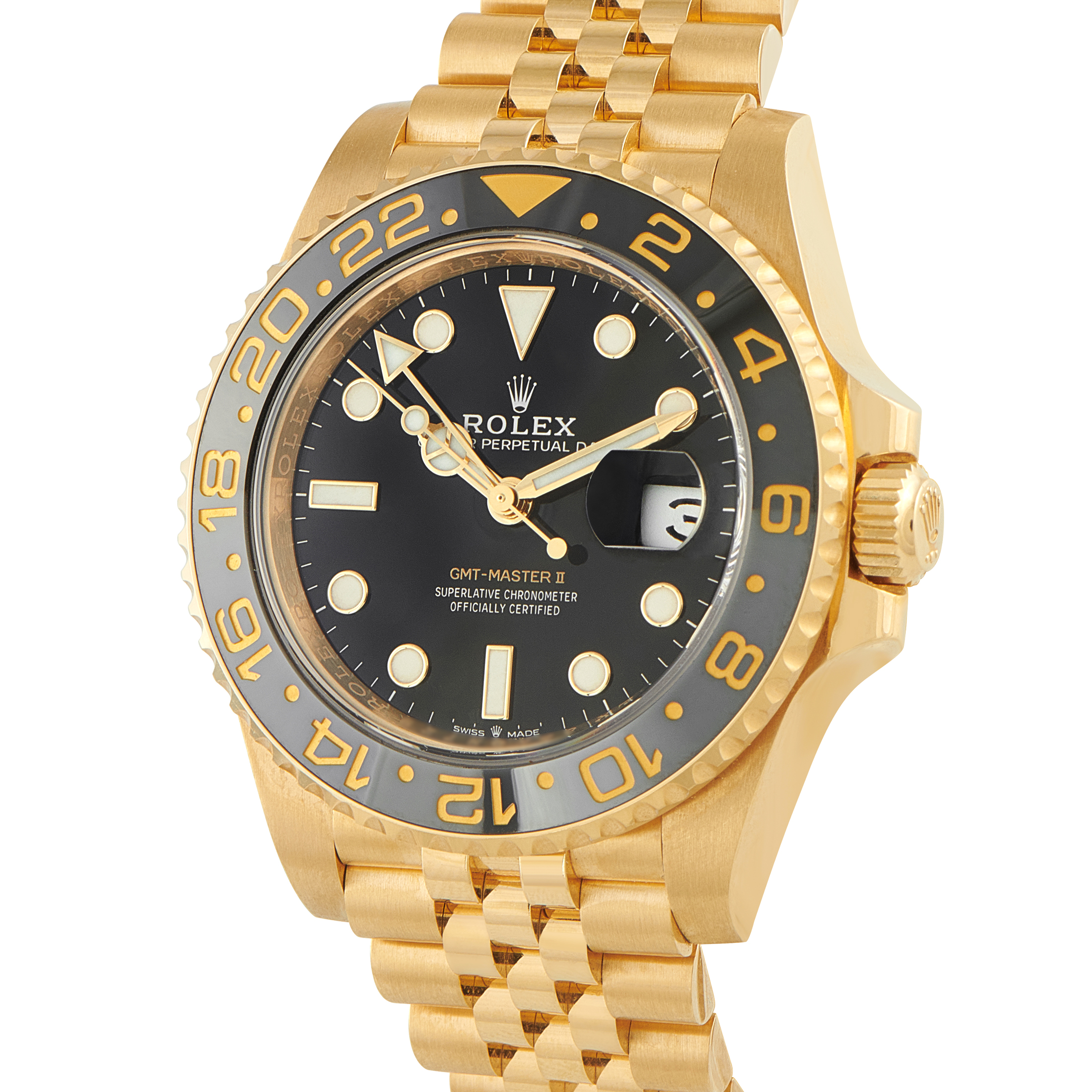 Rolex GMT-Master II Yellow Gold Jubilee Watch 126718GRNR - Image 2