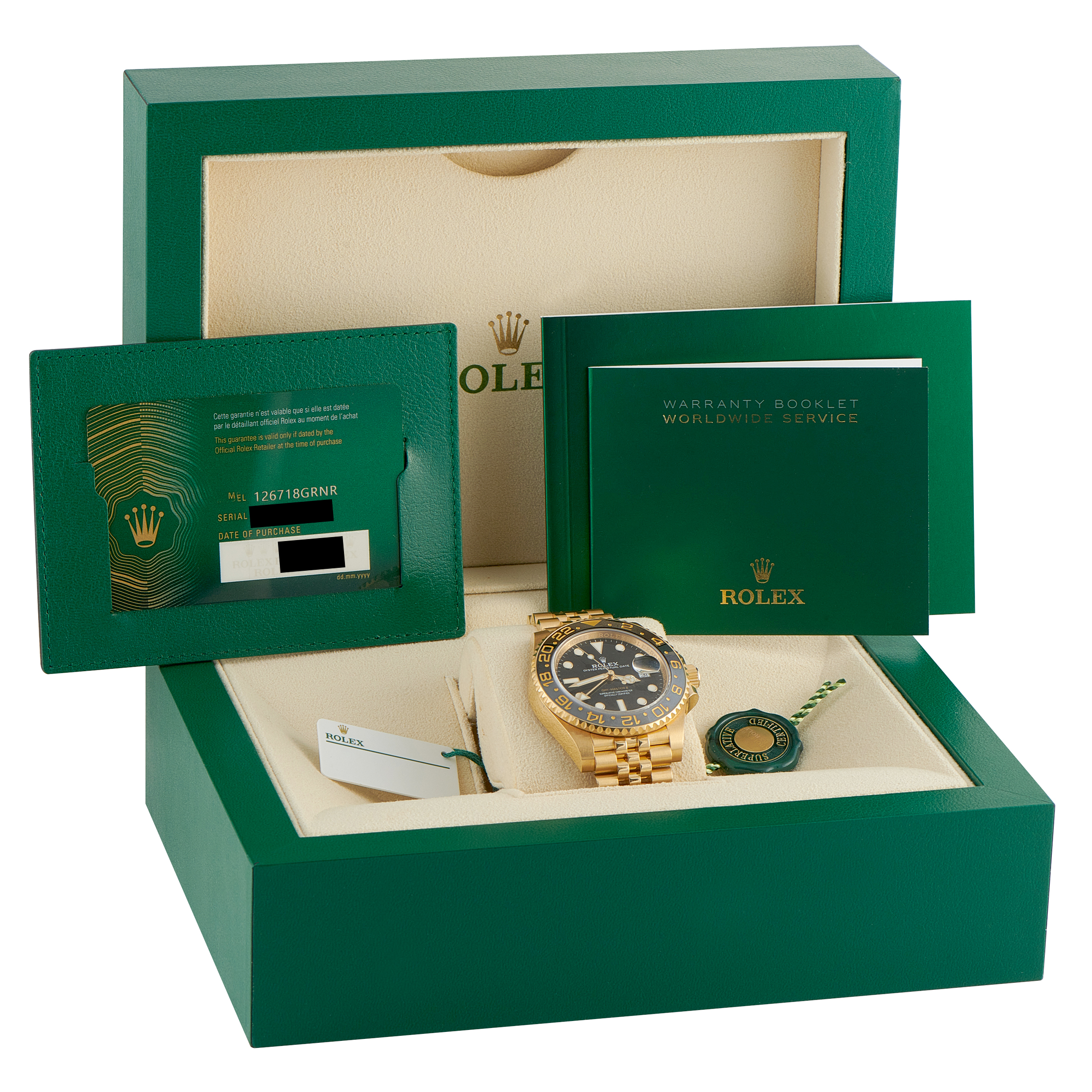 Rolex GMT-Master II Yellow Gold Jubilee Watch 126718GRNR - Image 5