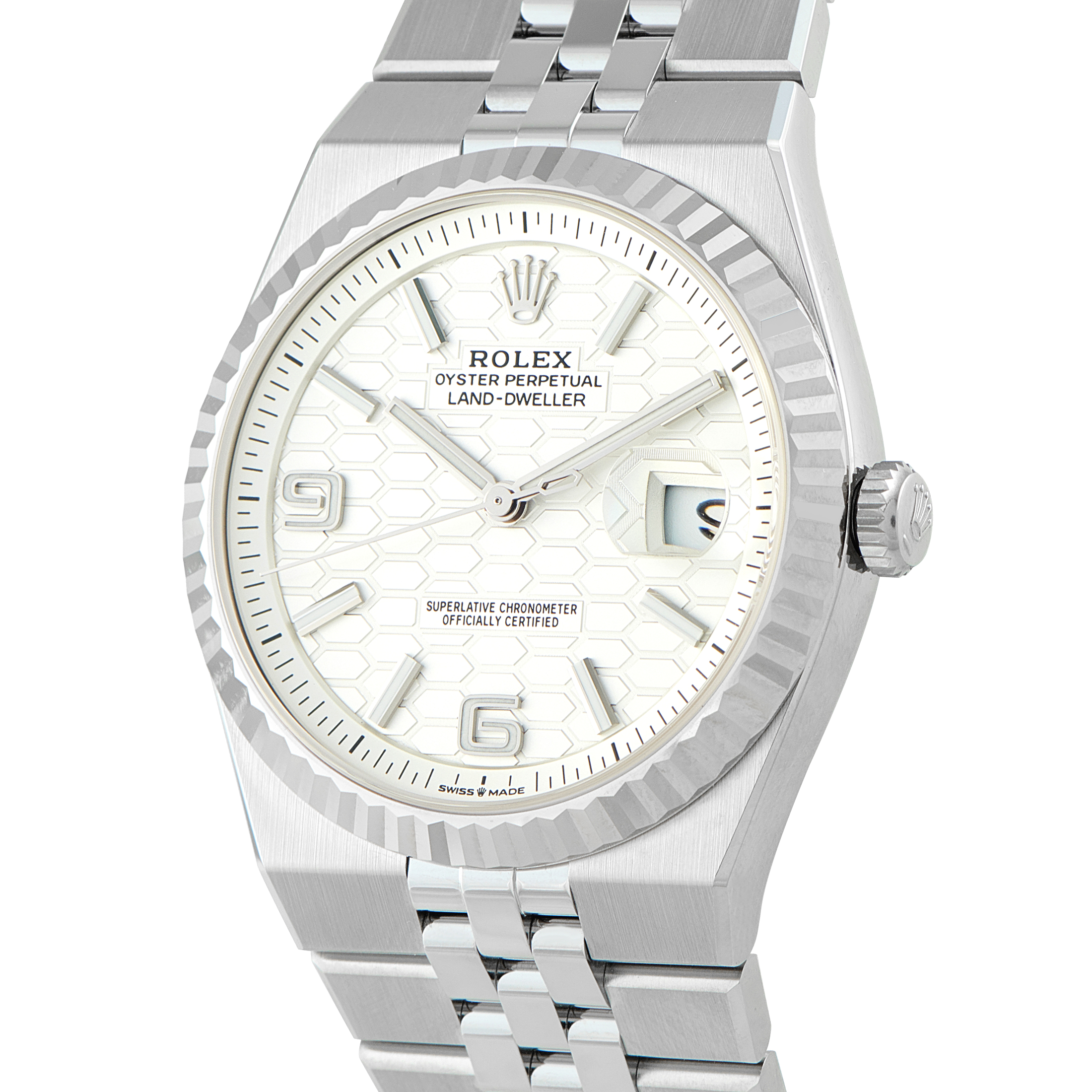 Rolex Land-Dweller 40 Steel Flat Jubilee Watch 127334 - Image 2