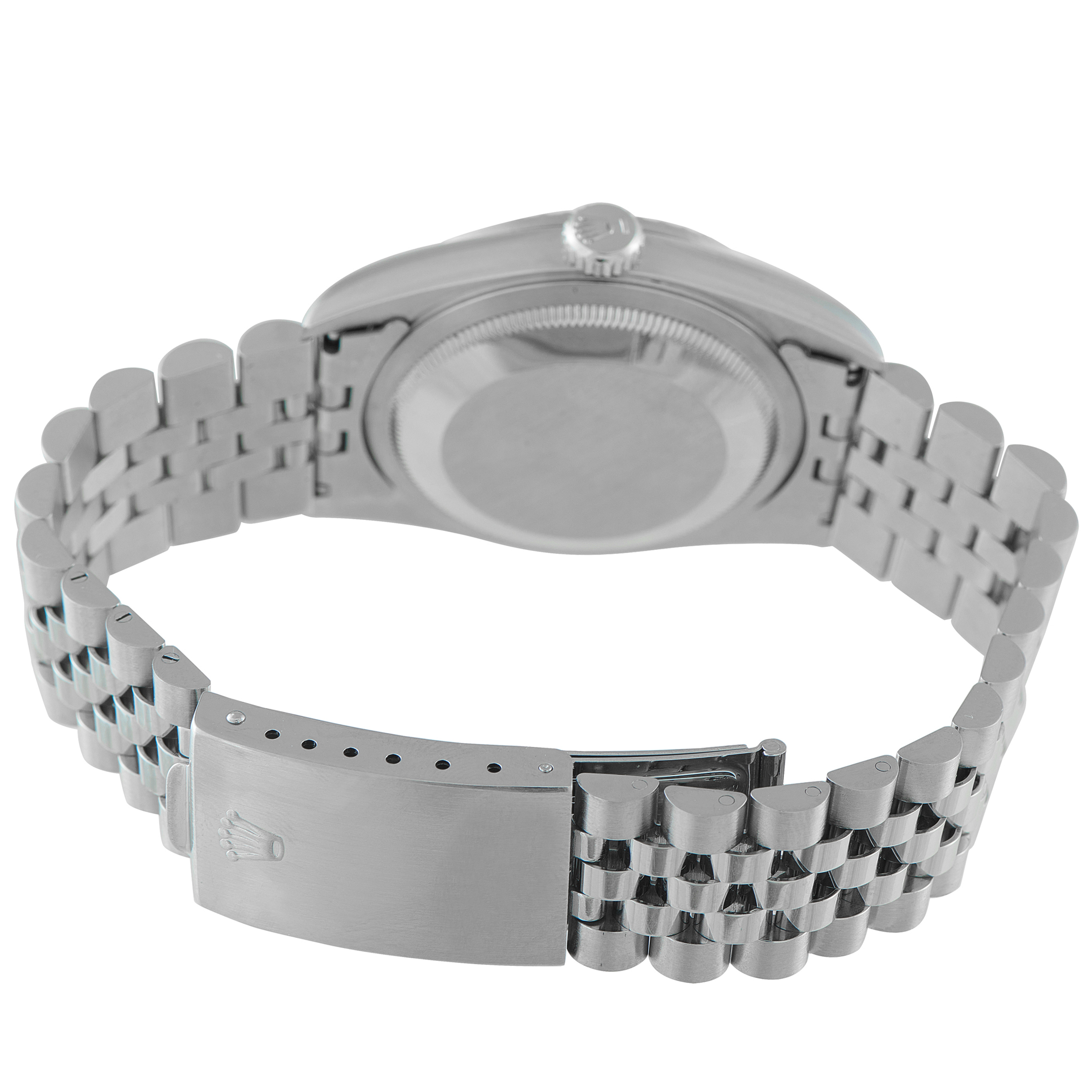 Rolex Datejust 36 Engine-Turned Bezel Steel Jubilee Watch 16220 - Image 4