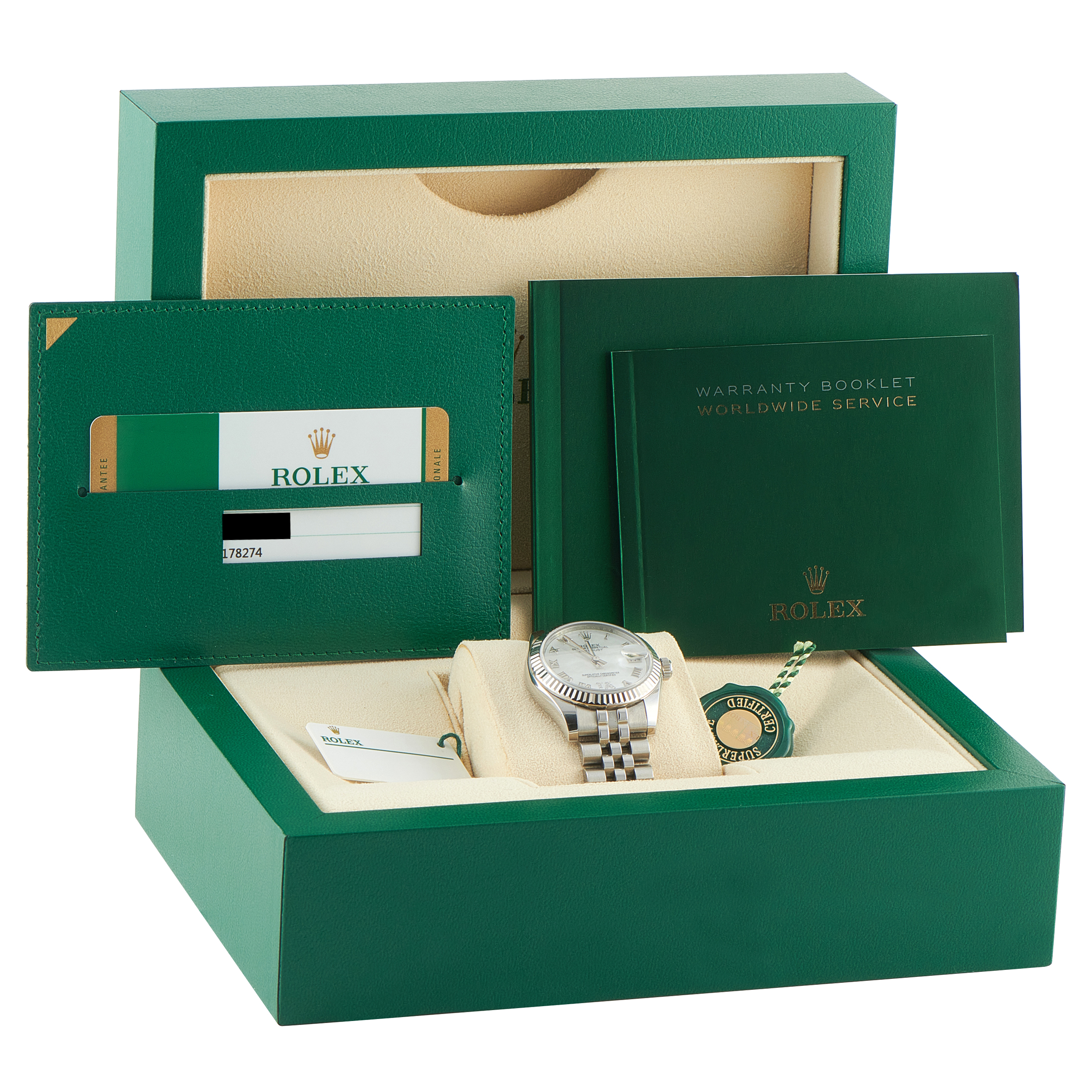 Rolex Datejust 31 Mother of Pearl Dial Steel Jubilee Watch 178274 - Image 5