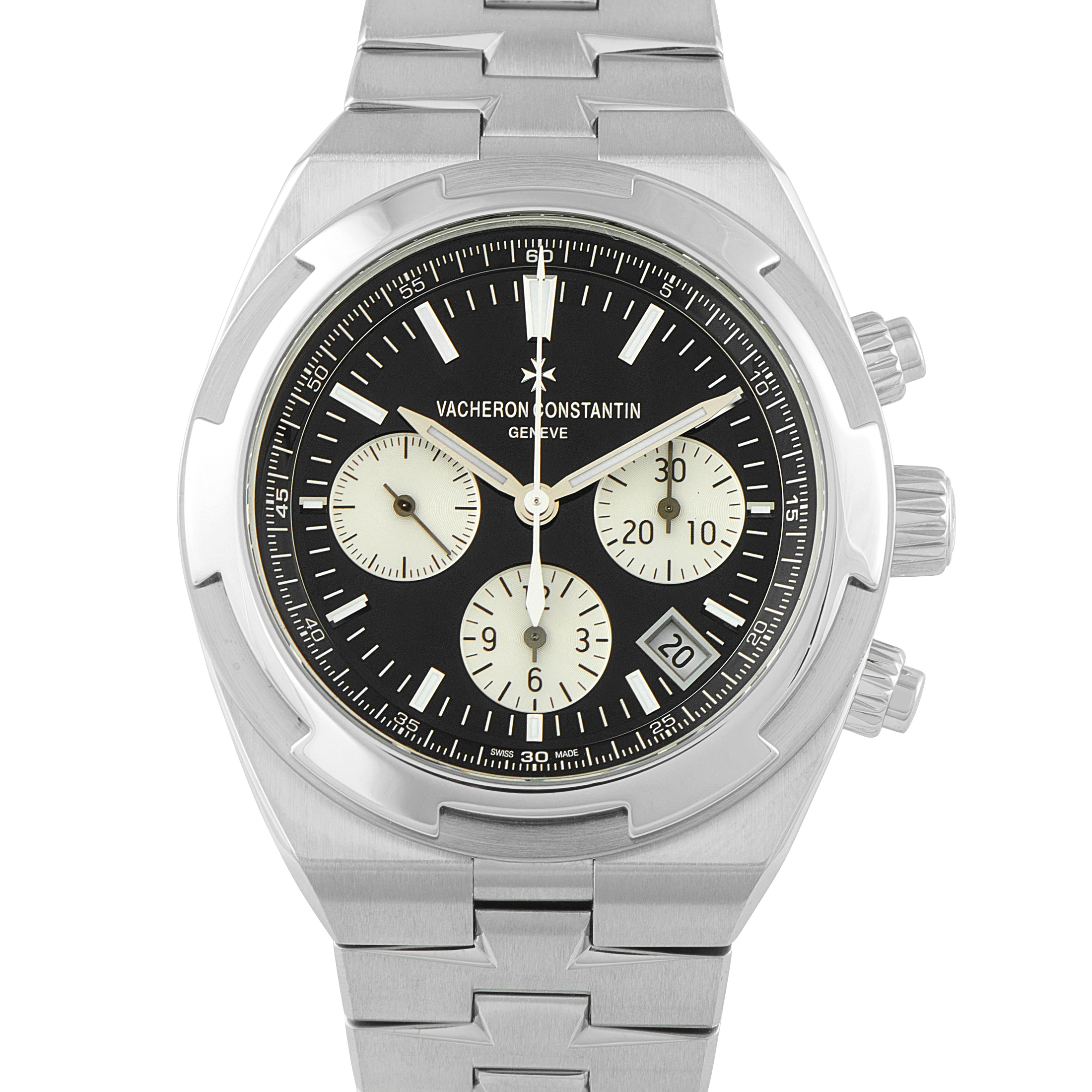 Vacheron Constantin Overseas Chronograph Steel Watch 5500v
