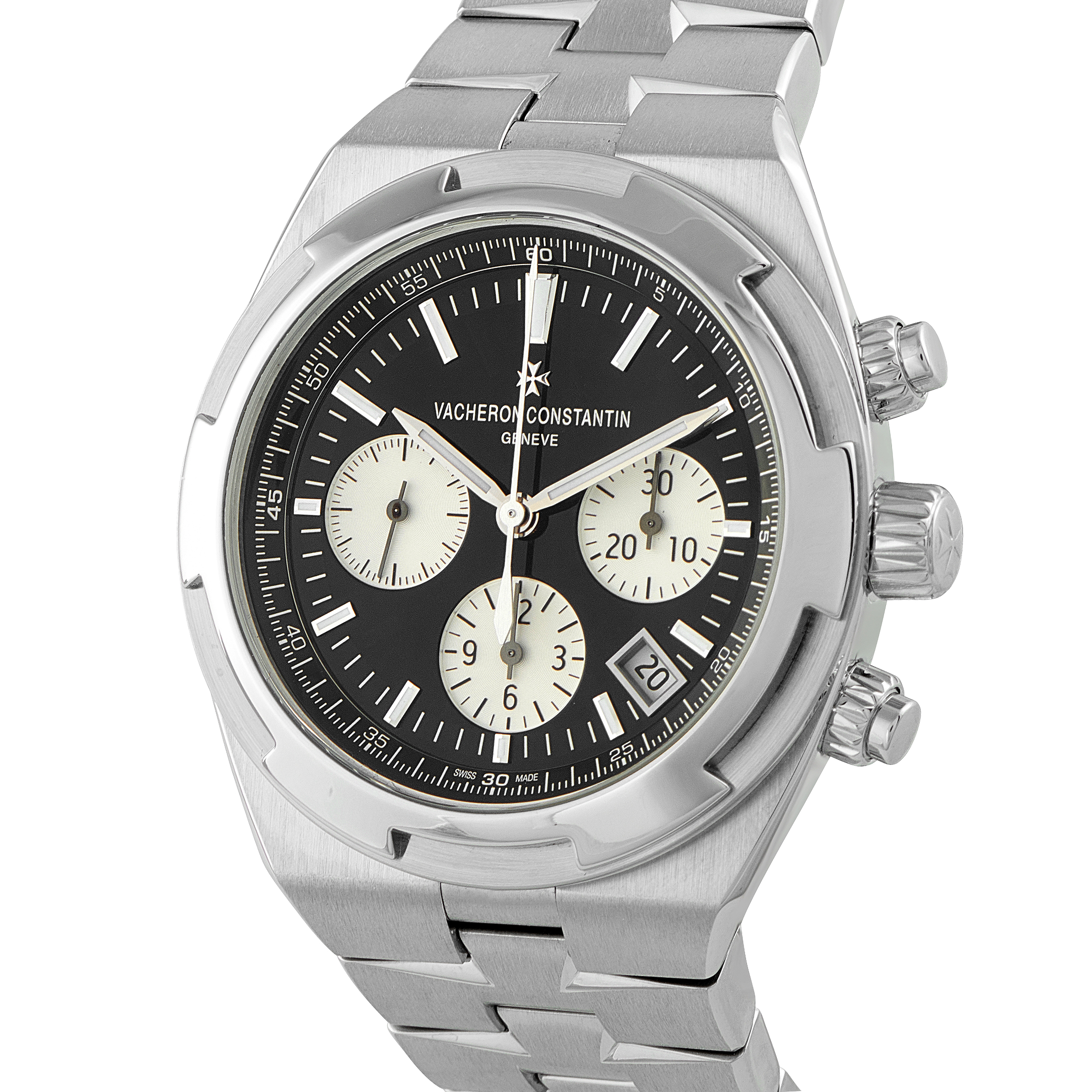 Vacheron Constantin Overseas Chronograph Steel Watch 5500v - Image 2