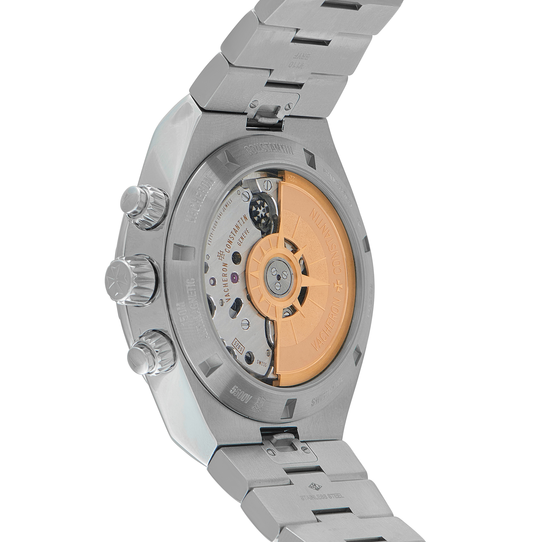 Vacheron Constantin Overseas Chronograph Steel Watch 5500v - Image 3