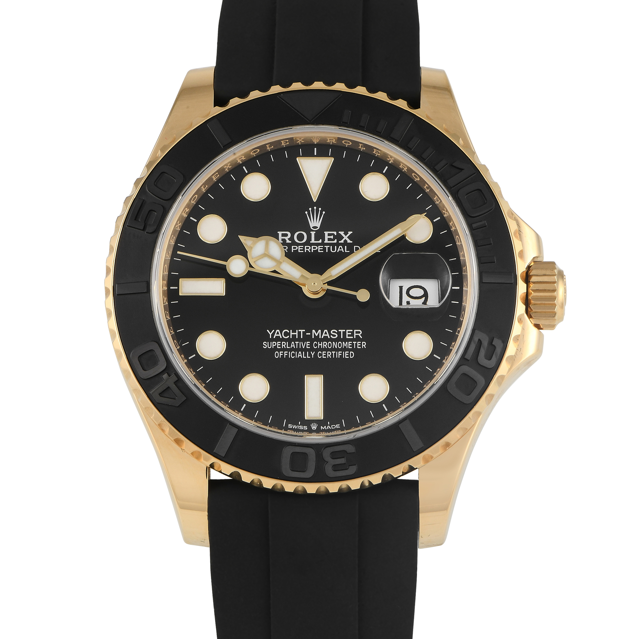 Rolex Yacht-Master 42 Yellow Gold Oysterflex Watch 226658