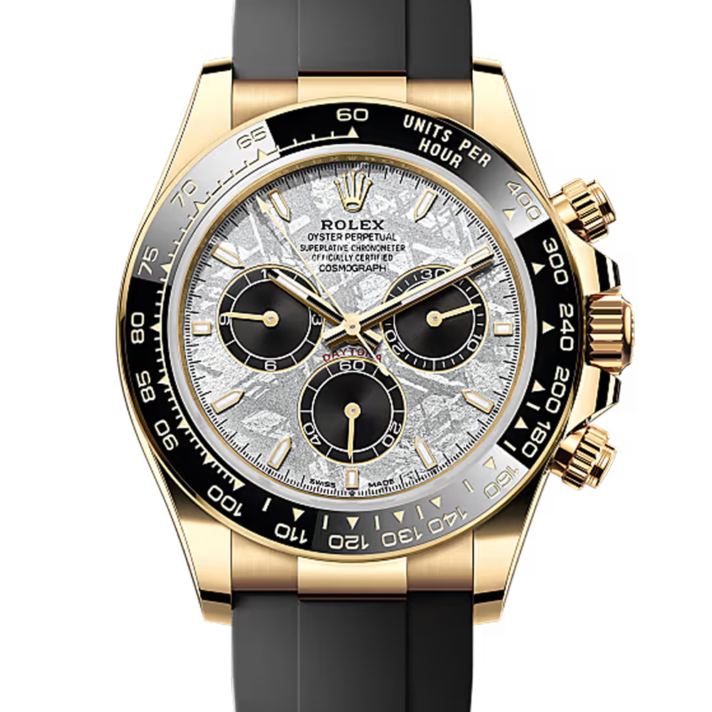 Rolex Daytona Meteorite Dial Yellow Gold Oysterflex Watch 126518LN