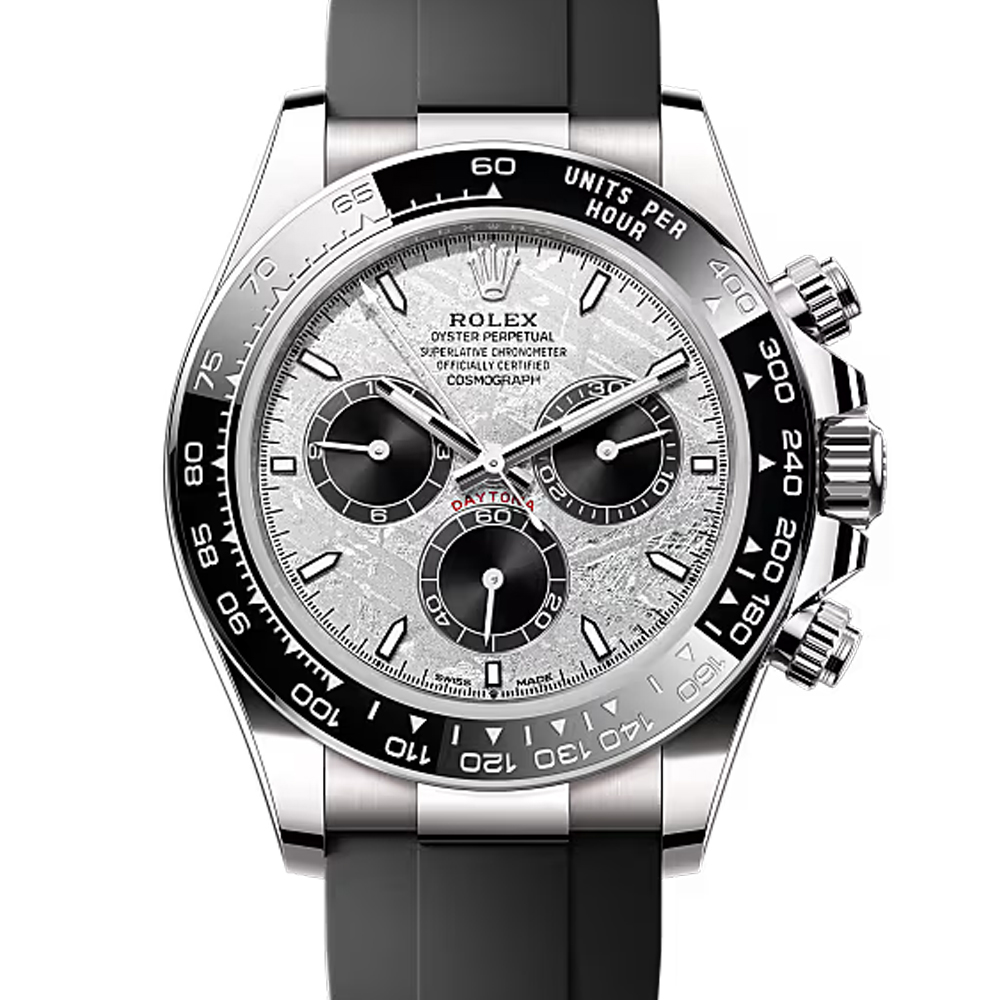 Rolex Daytona Meteorite Dial White Gold Oysterflex Watch 126519LN