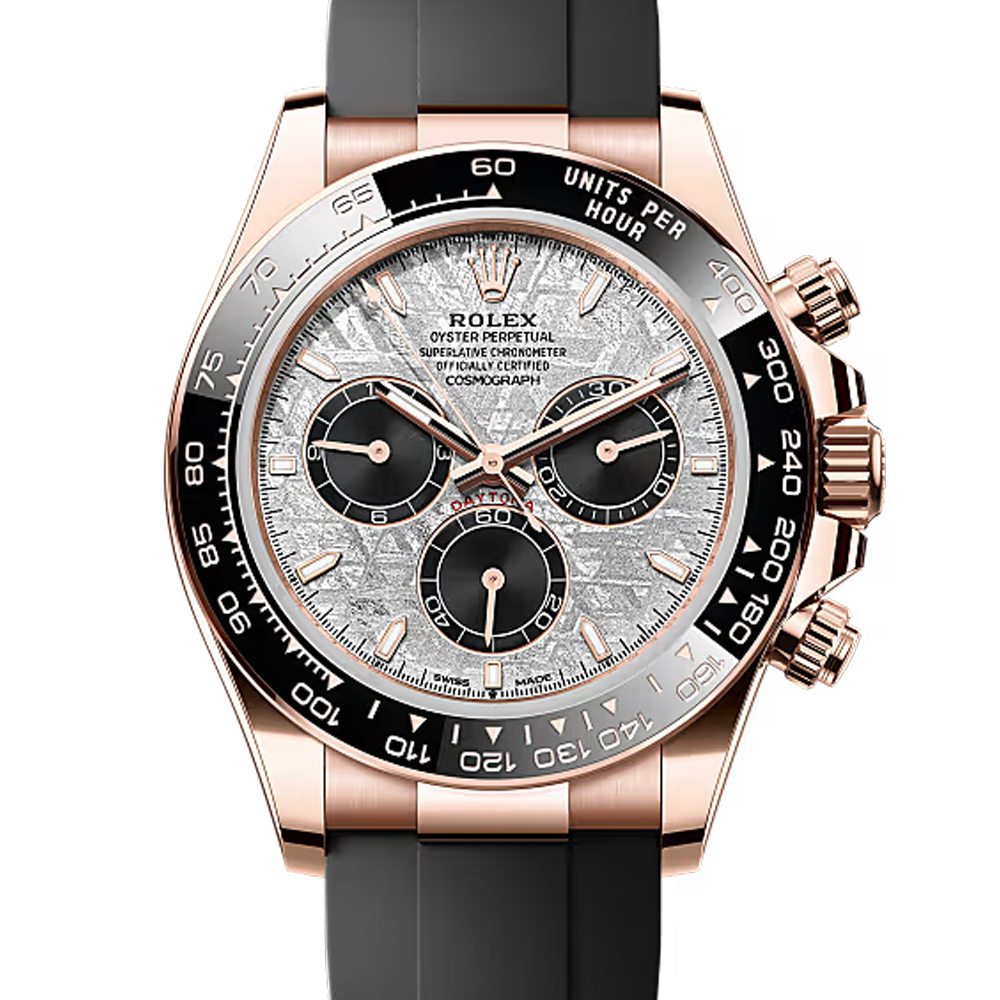 Rolex Daytona Meteorite Dial Everose Gold Oysterflex Watch 126515LN