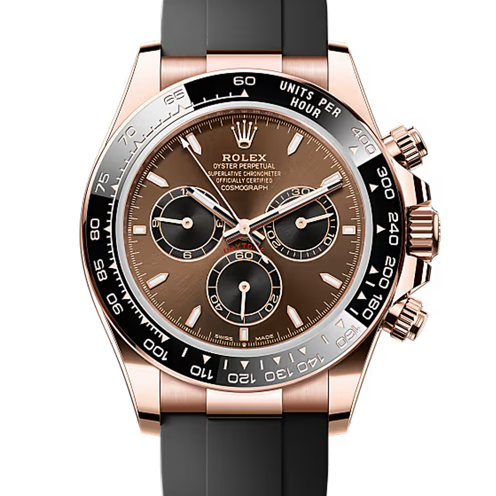 Rolex Daytona Chocolate Dial Everose Gold Oysterflex Watch 126515LN