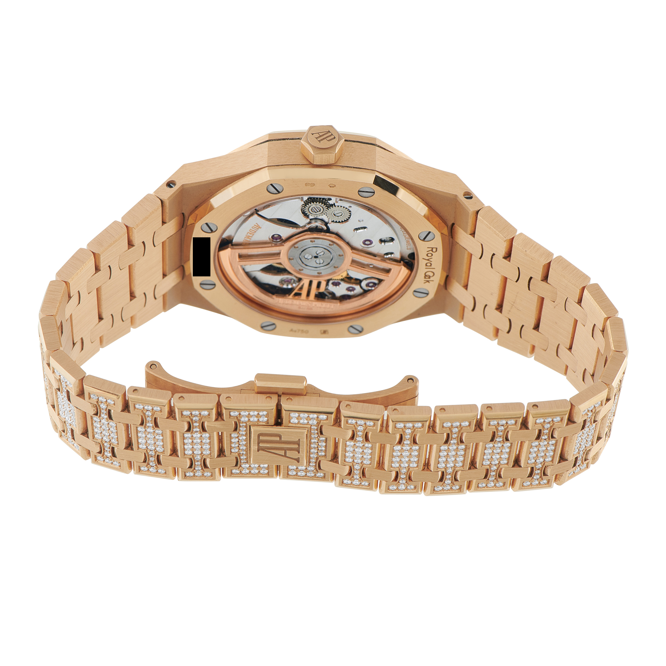 Audemars Piguet Royal Oak Diamond Set Rose Gold Watch 15502OR.ZZ.1222OR.01 - Image 4