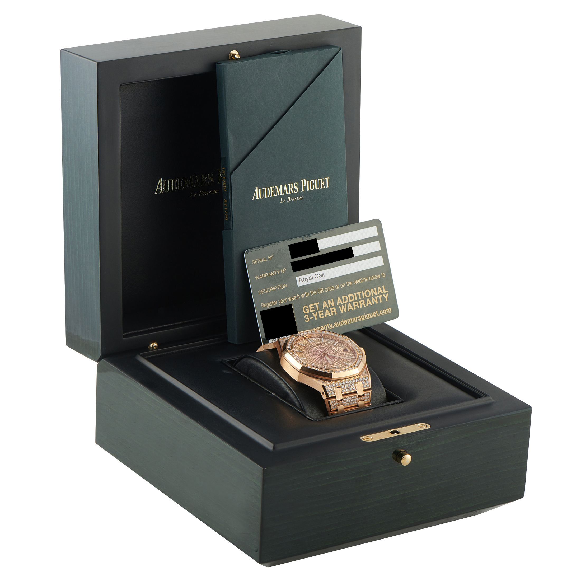 Audemars Piguet Royal Oak Diamond Set Rose Gold Watch 15502OR.ZZ.1222OR.01 - Image 5