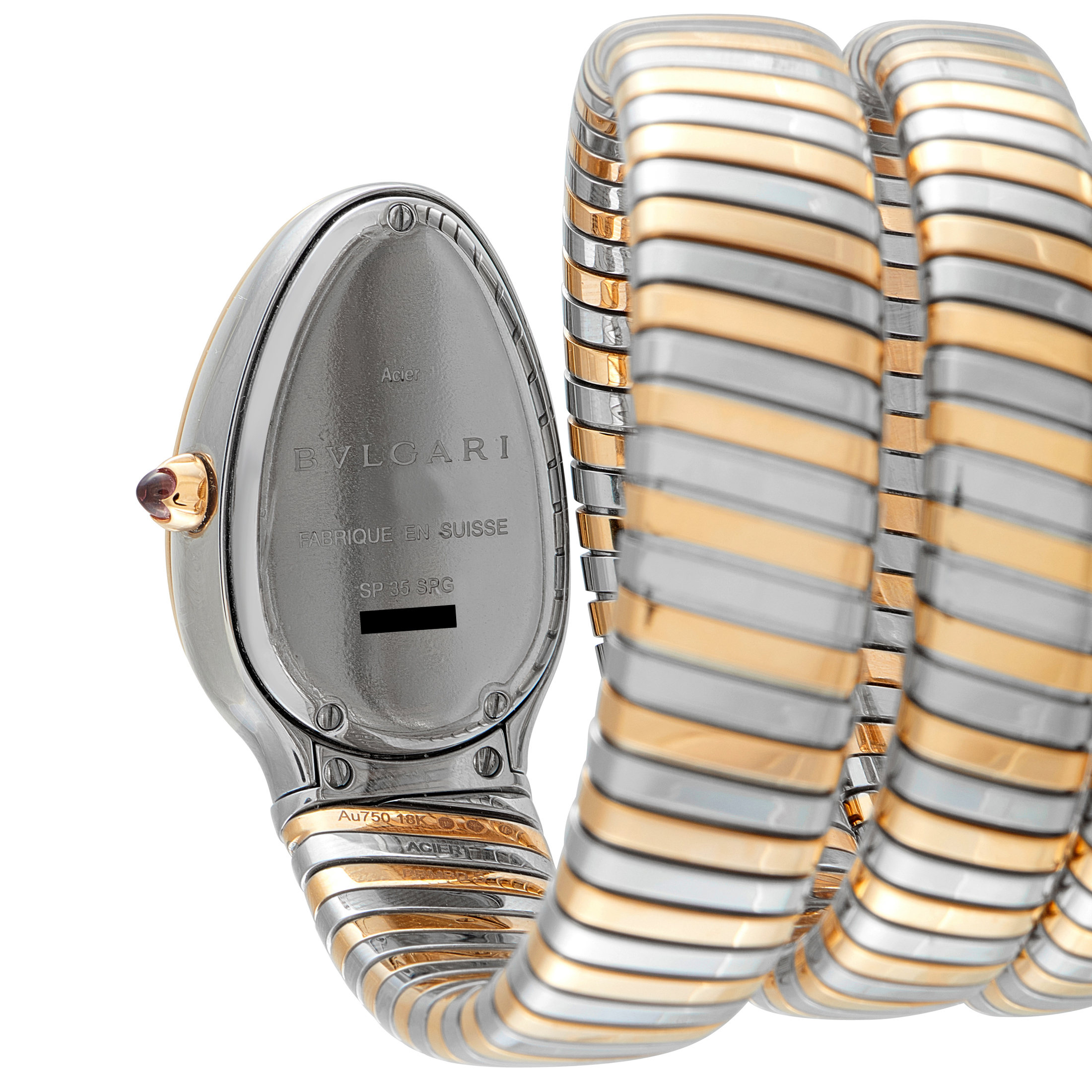 Bvlgari Serpenti Tubogas Steel and Rose Gold Quartz Watch 102099 - Image 3