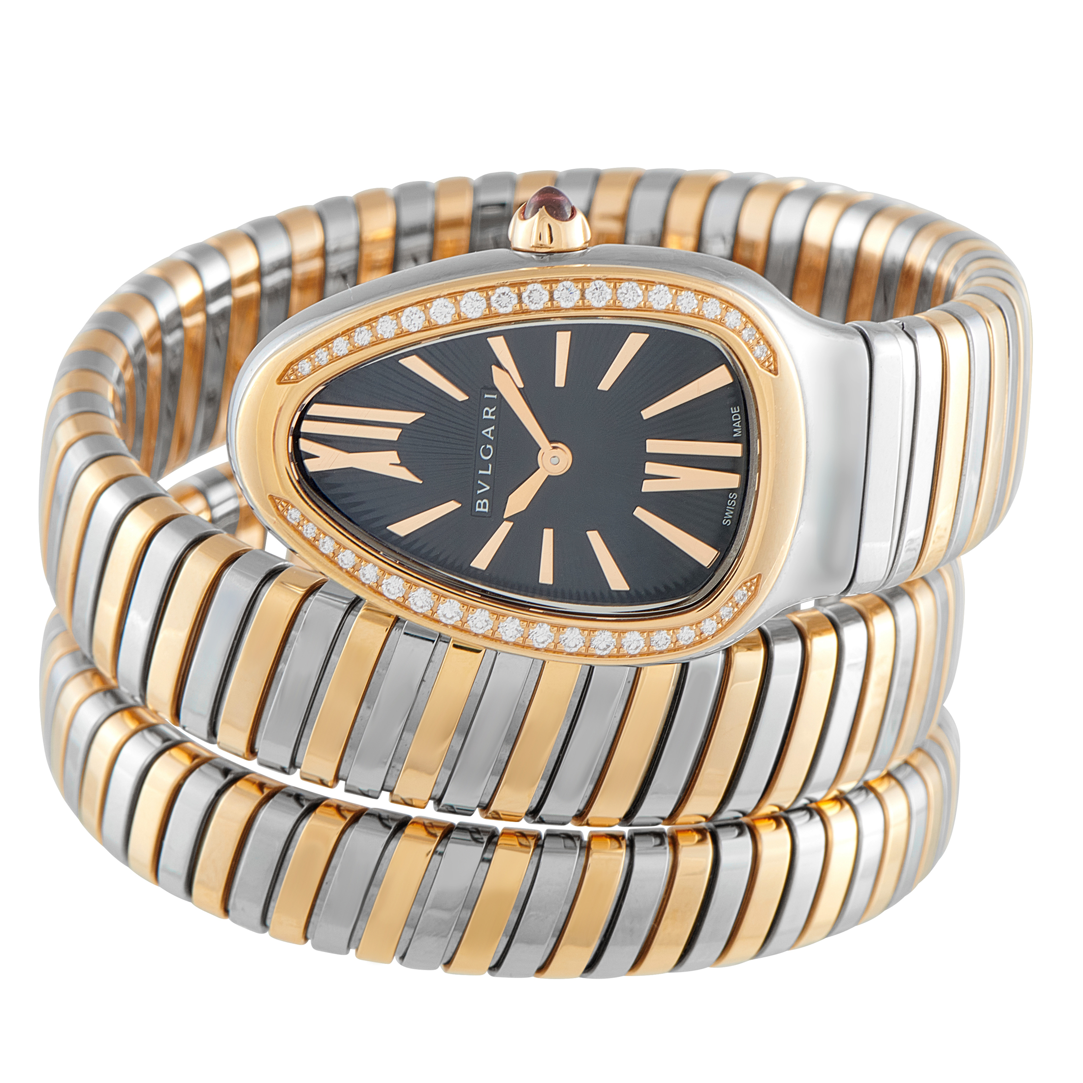 Bvlgari Serpenti Tubogas Steel and Rose Gold Quartz Watch 102099 - Image 5
