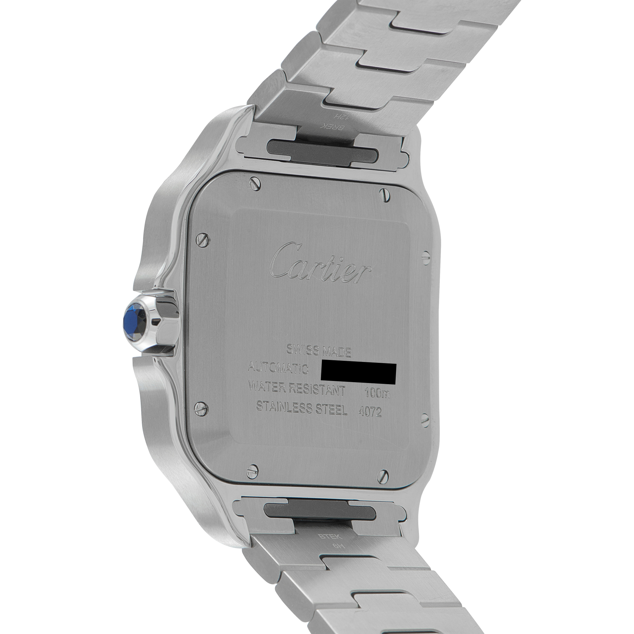 Cartier Santos Green Dial Steel Watch WSSA0062 - Image 3