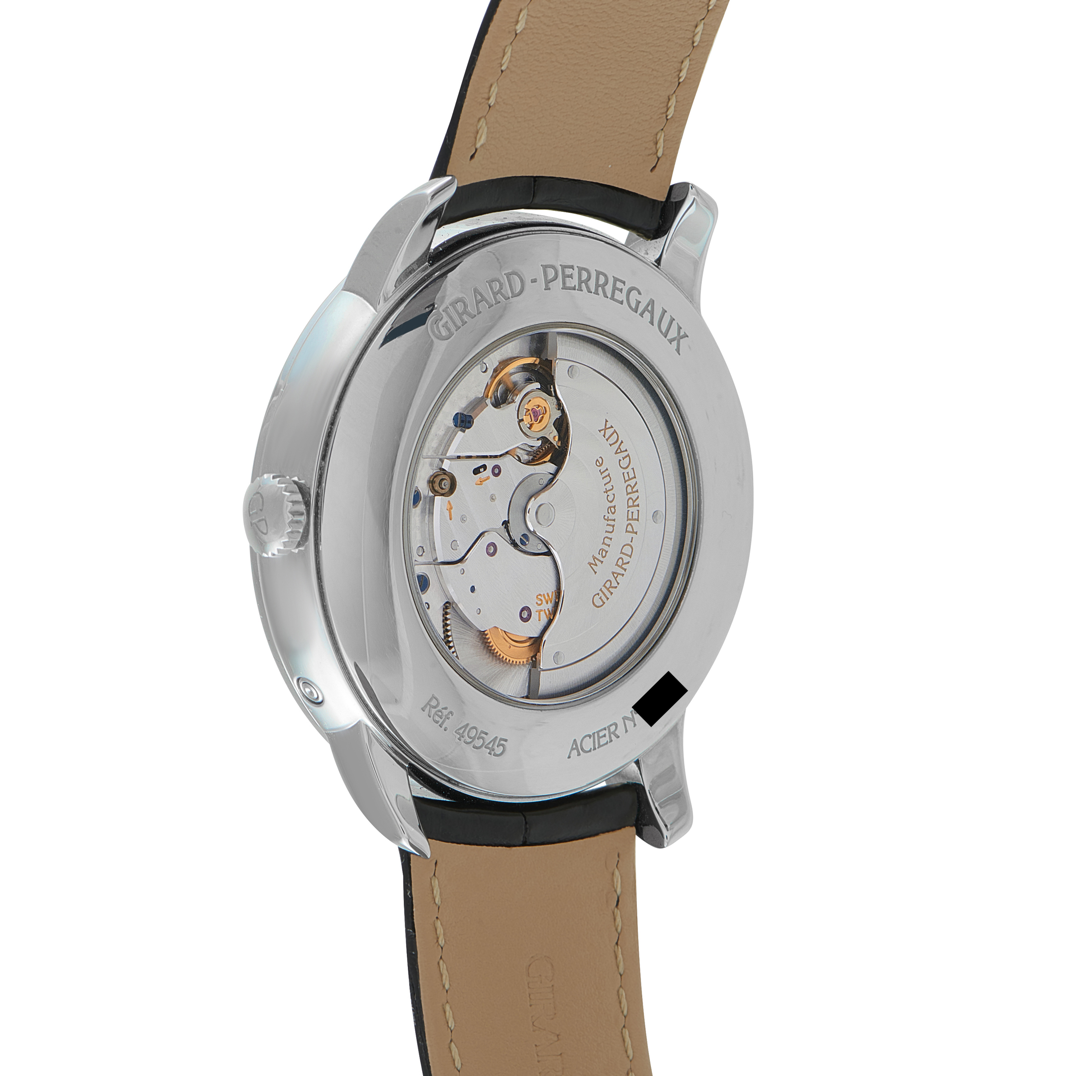 Girard Perregaux 1966 Date and Moon Phase Steel Watch 49545-11-131-BB60 - Image 3