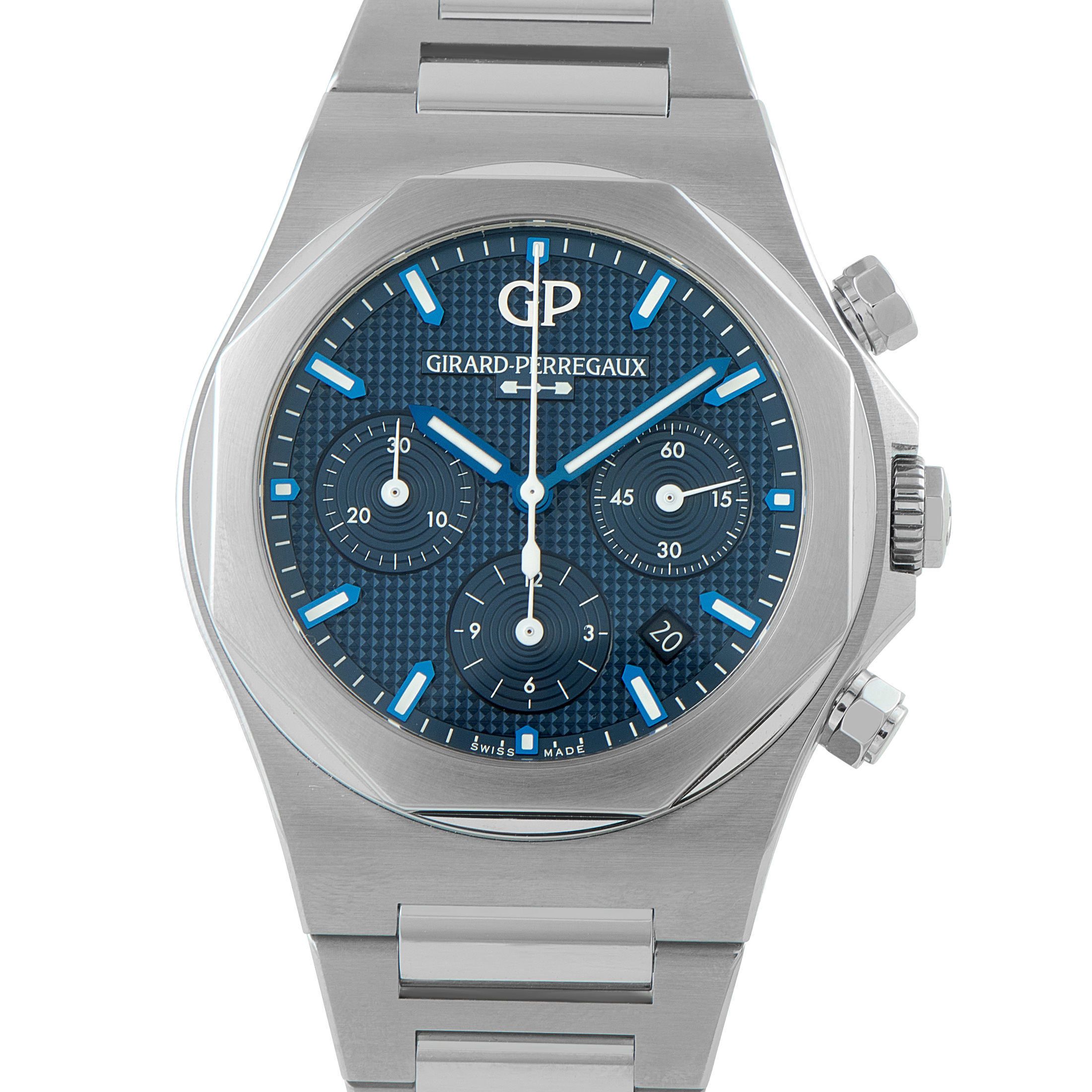 Girard Perregaux Laureato Chronograph Steel Watch 81020-11-431-11A