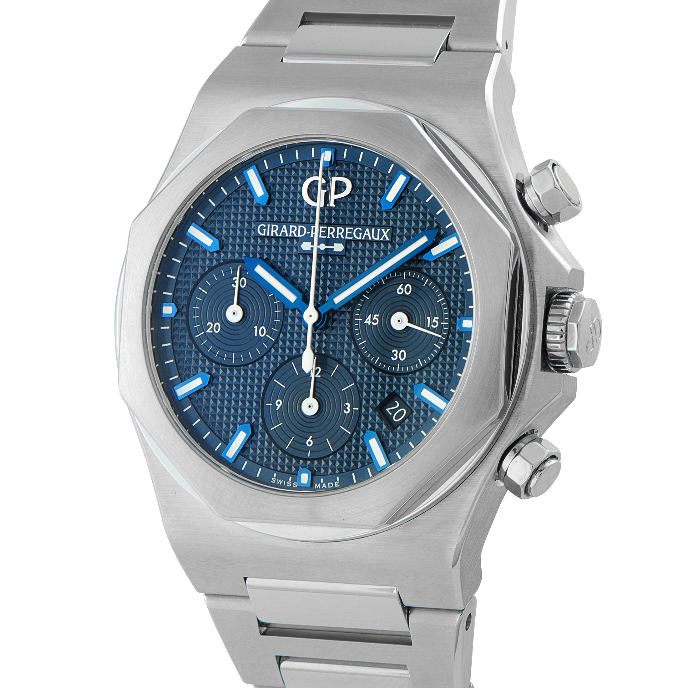 Girard Perregaux Laureato Chronograph Steel Watch 81020-11-431-11A - Image 2