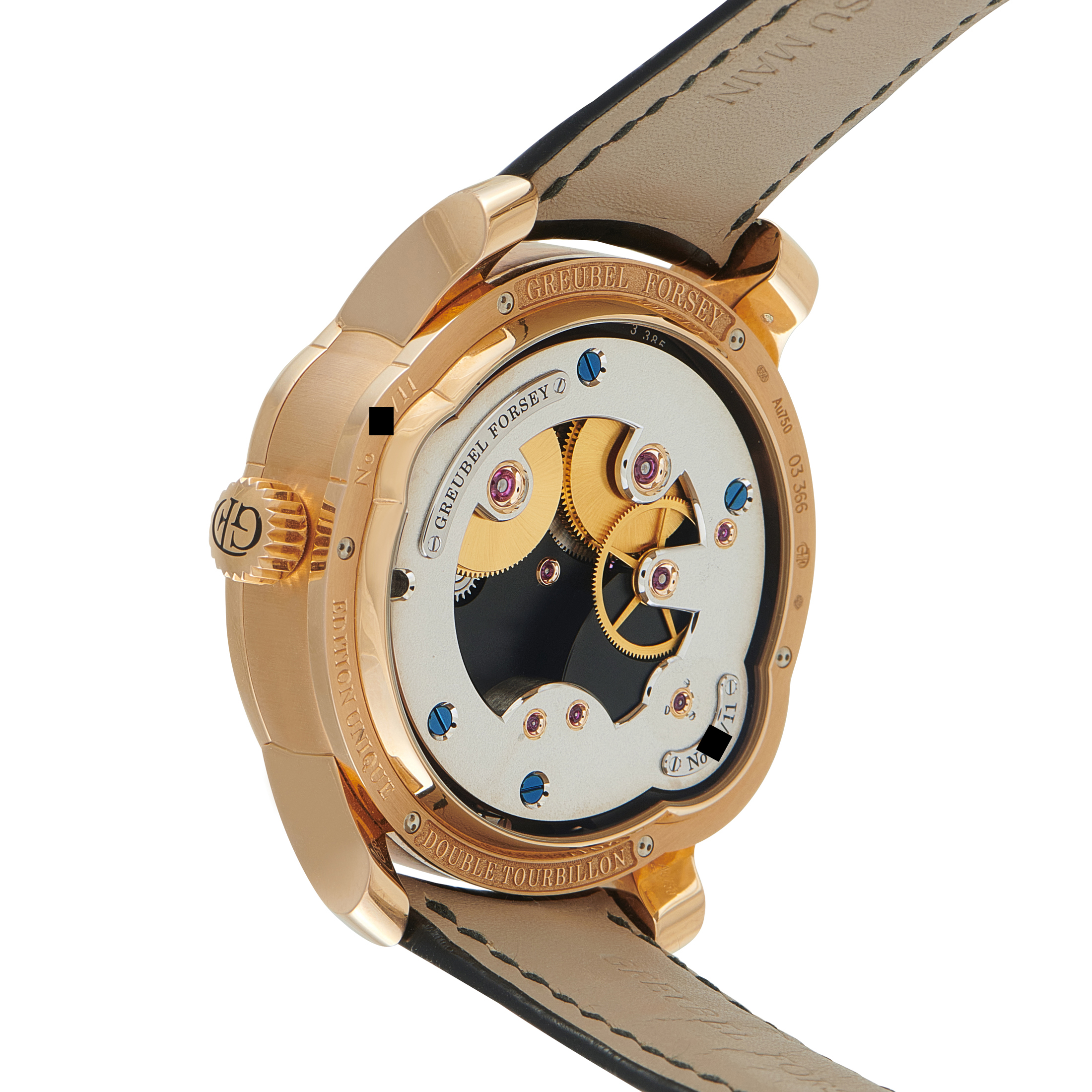 Greubel Forsey Double Tourbillon 30° Asymétrique Red Gold Watch - - Image 3