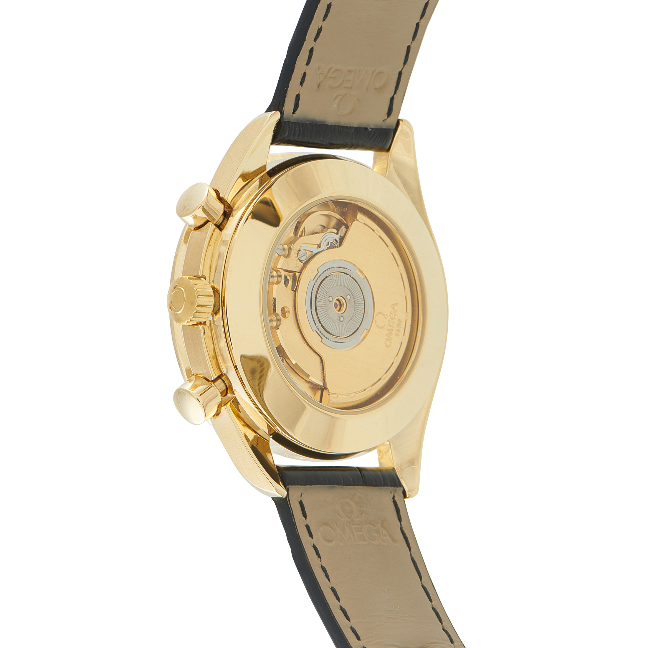 Omega Speedmaster Reduced Yellow Gold Chronograph Watch 175.0033 - Image 3