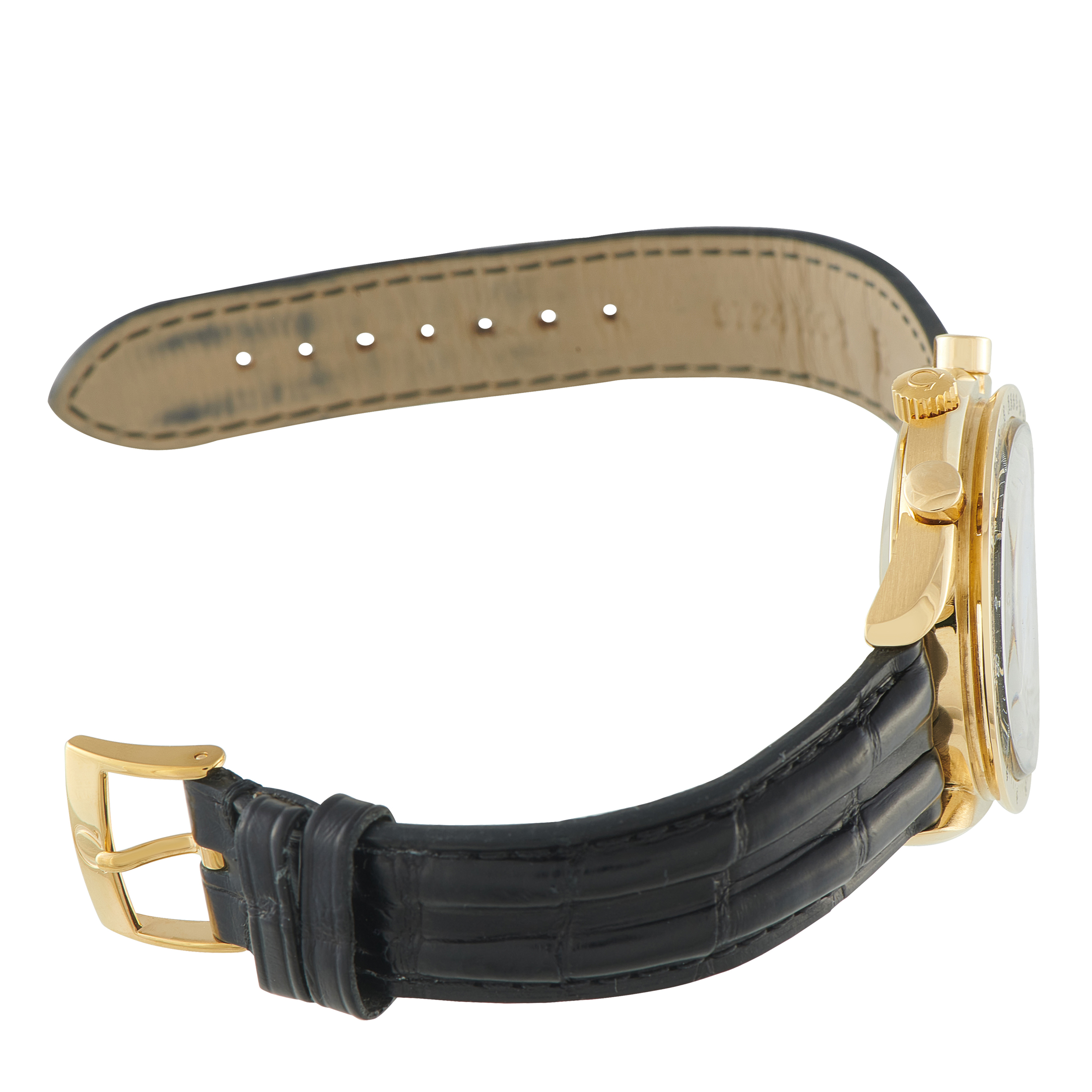 Omega Speedmaster Reduced Yellow Gold Chronograph Watch 175.0033 - Image 4