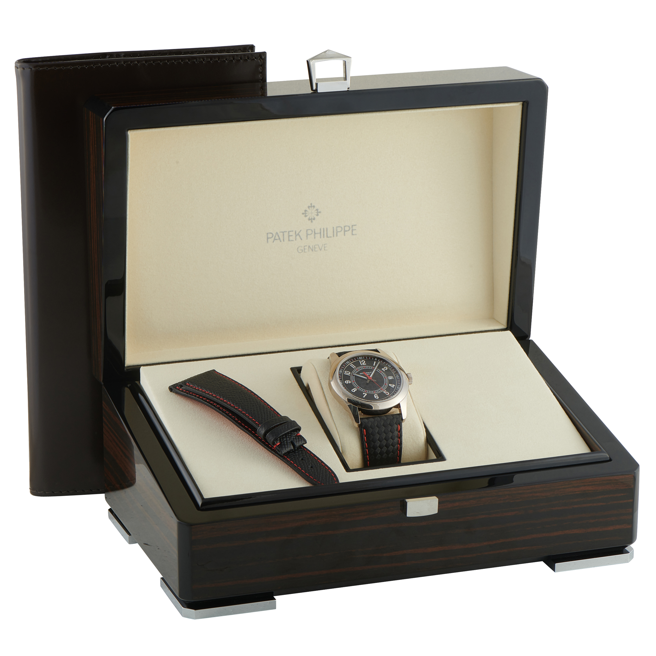 Patek Philippe Calatrava Carbon Motif White Gold Watch 6007G-010 - Image 5