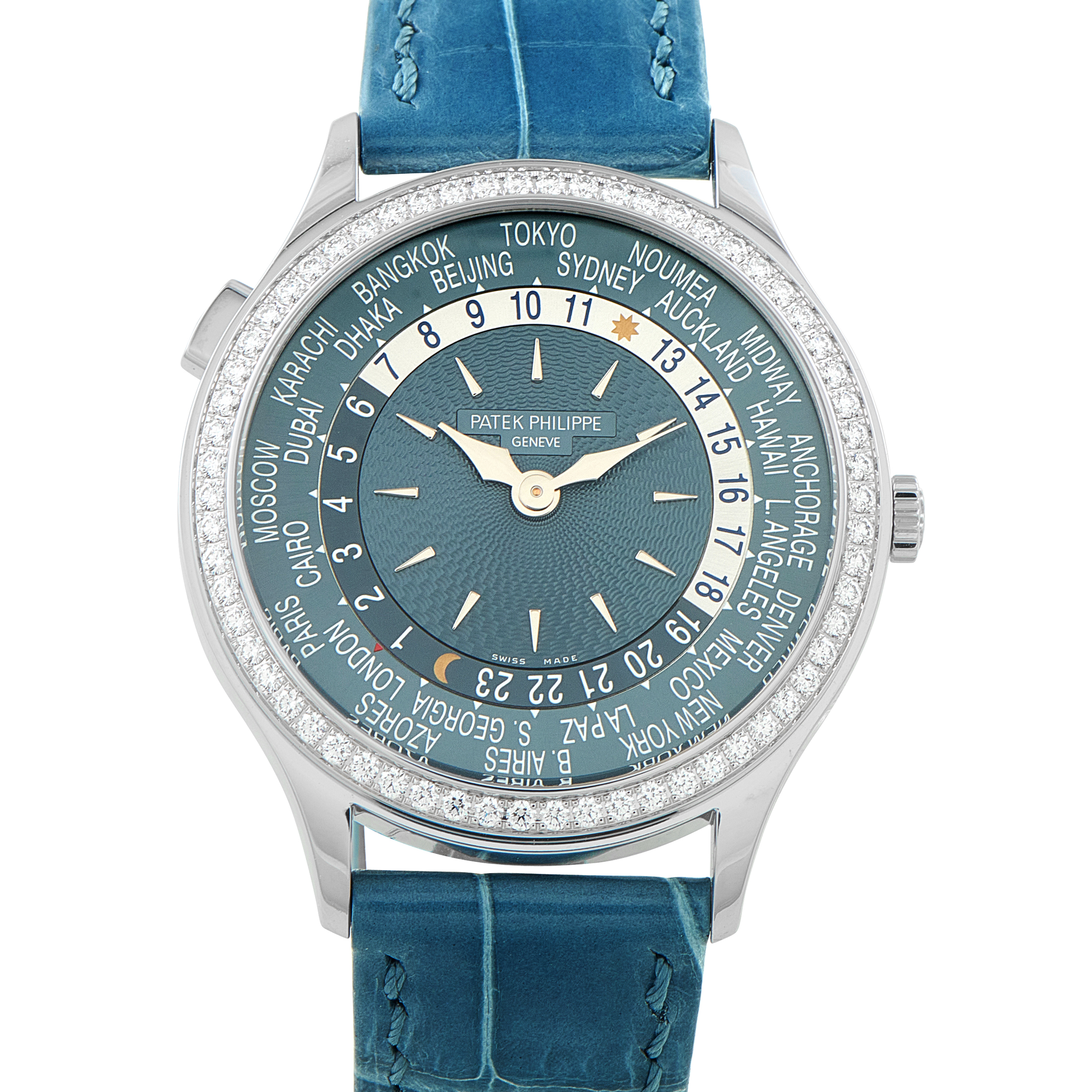 Patek Philippe World Time White Gold Watch 7130G-016