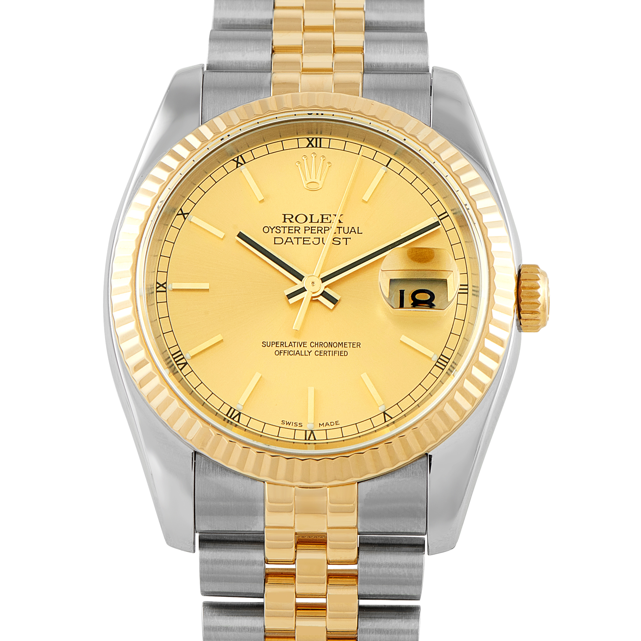 Rolex Datejust 36 Champagne Dial Two-Tone Jubilee Watch 116233