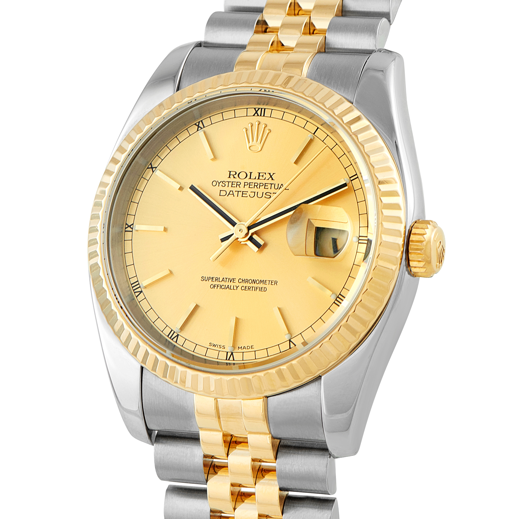 Rolex Datejust 36 Champagne Dial Two-Tone Jubilee Watch 116233 - Image 2