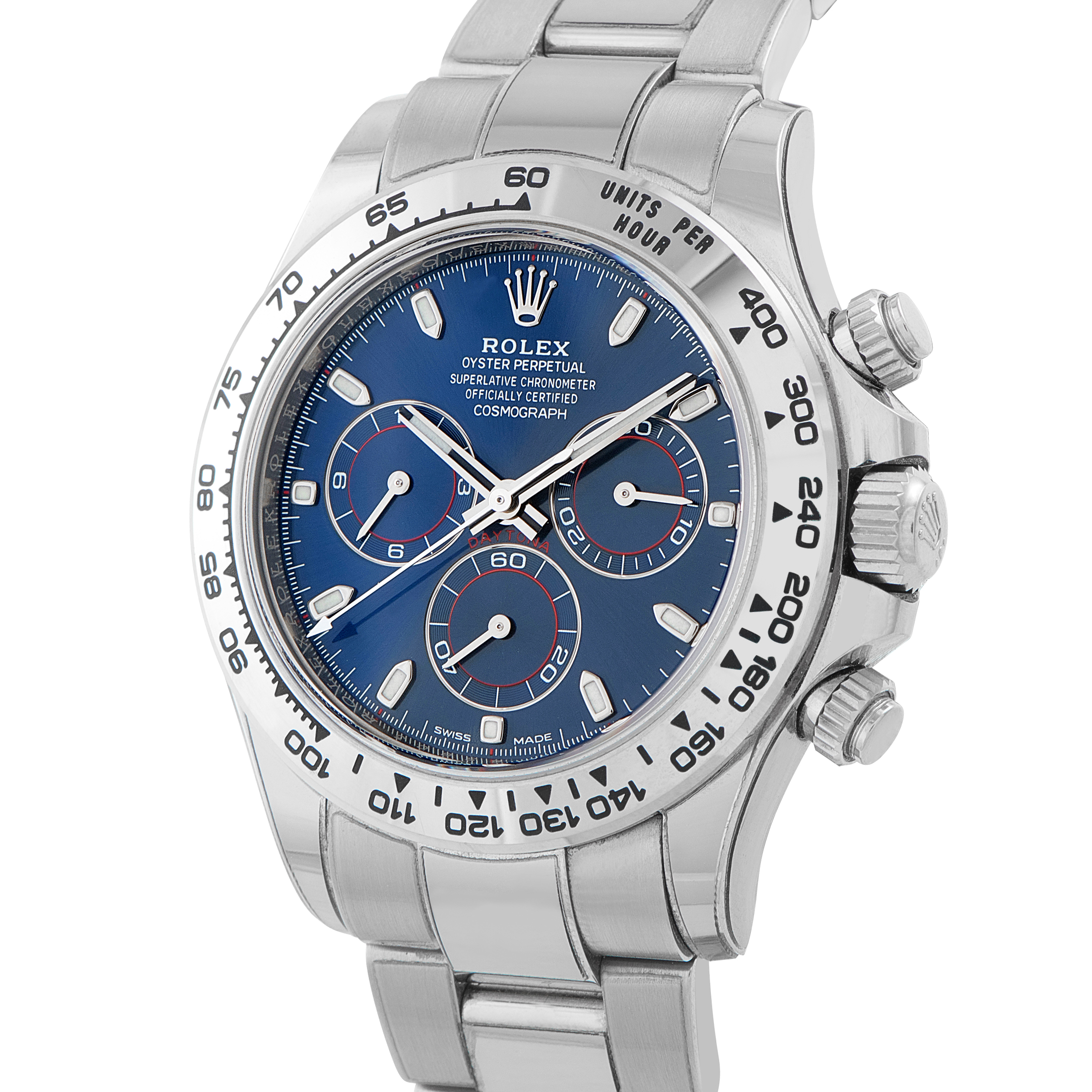 Rolex Daytona Blue Dial White Gold Watch 116509 - Image 2