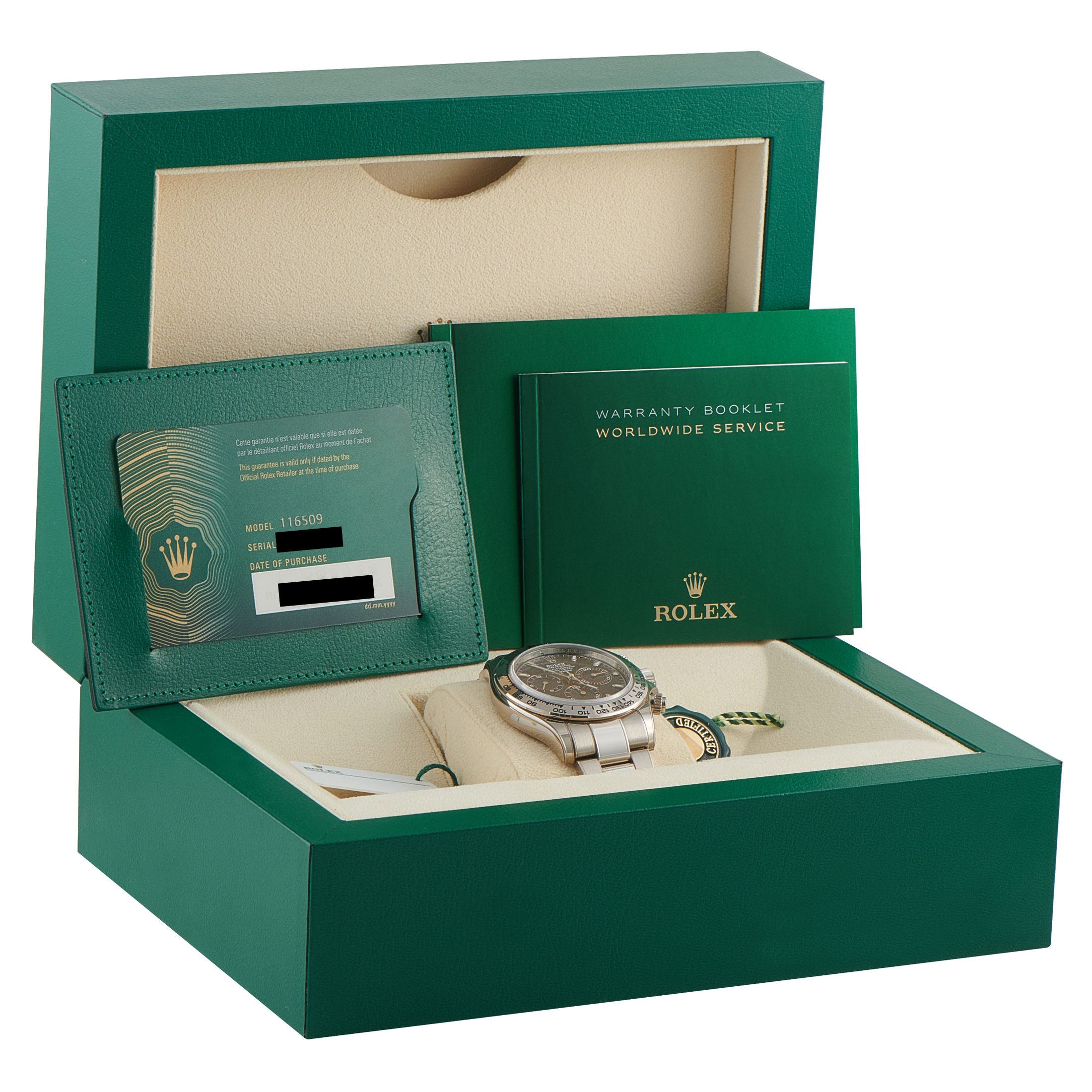 Rolex Daytona Blue Dial White Gold Watch 116509 - Image 5