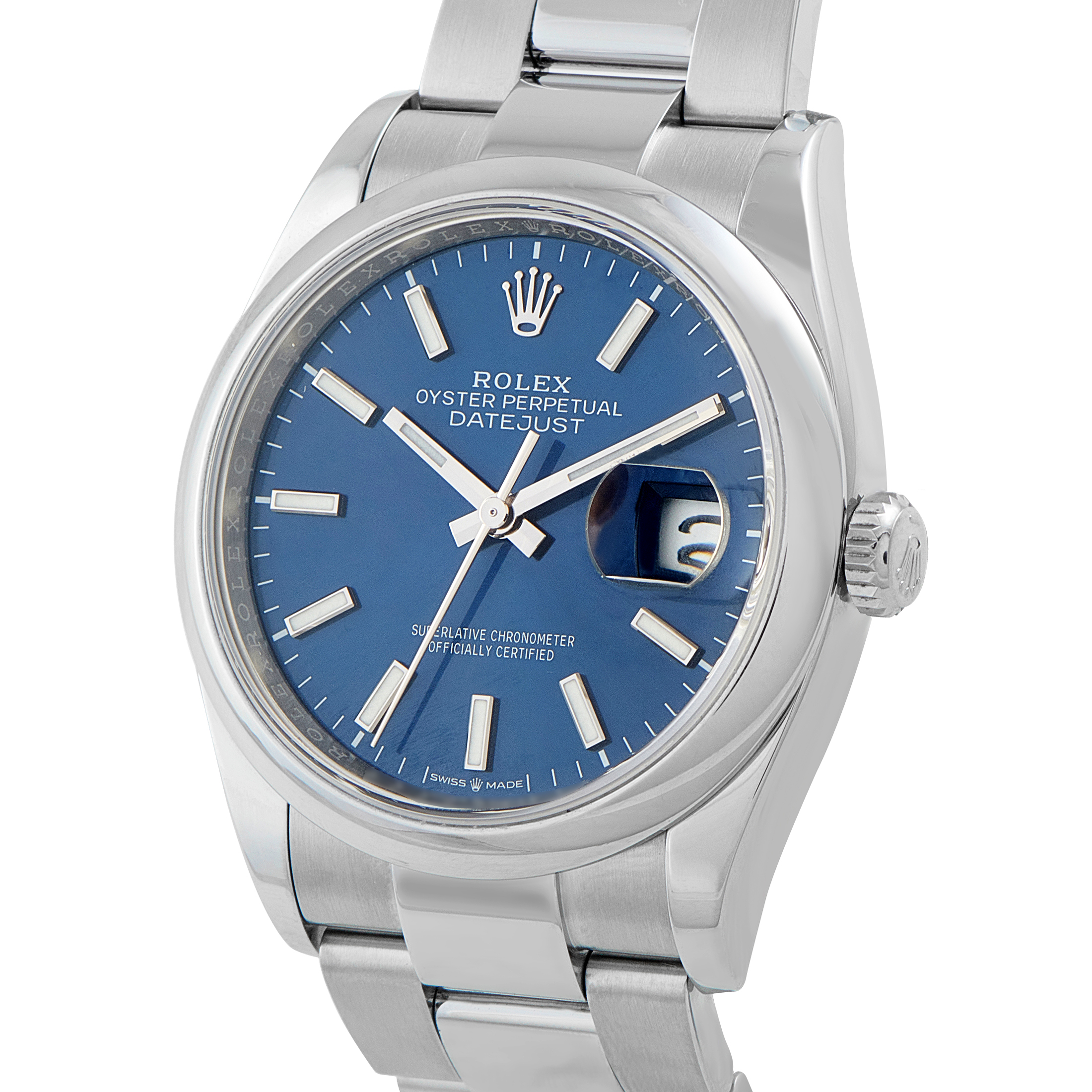 Rolex Datejust 36 Blue Dial Steel Oyster Watch 126200 - Image 2