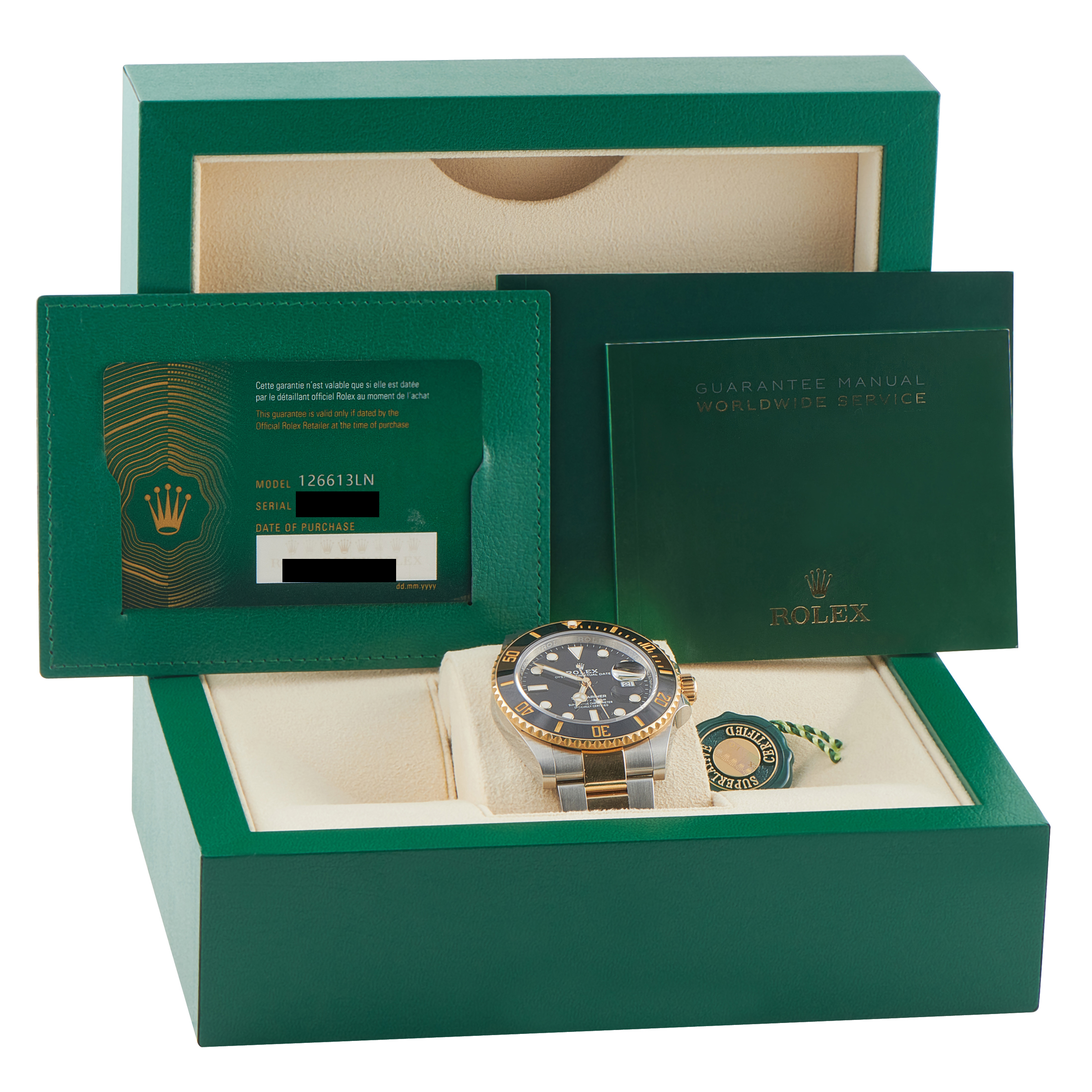 Rolex Submariner Date Black Dial Two-Tone Watch 126613LN - Image 5