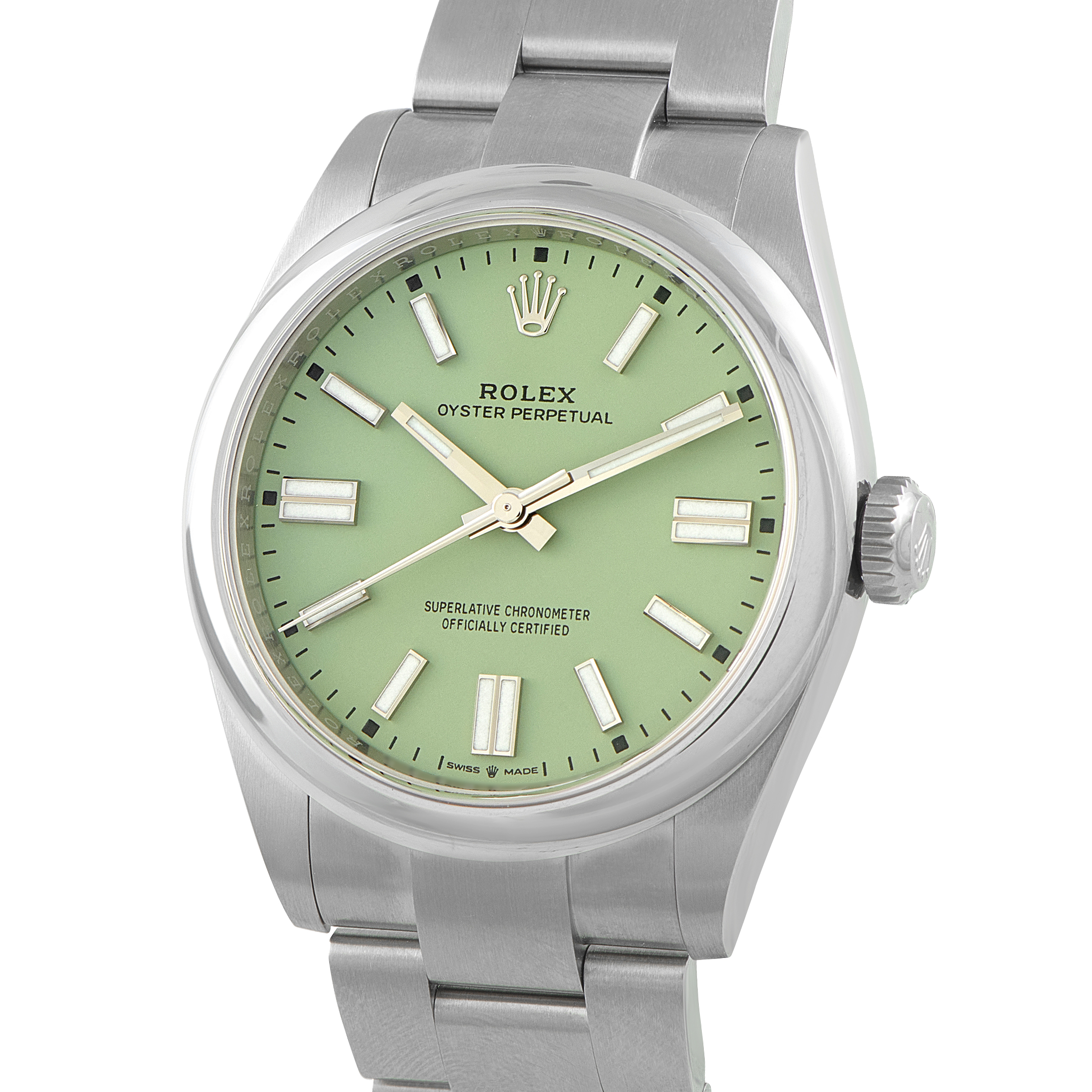 Rolex Oyster Perpetual 41 Pistachio Dial Steel Watch 134300 - Image 2