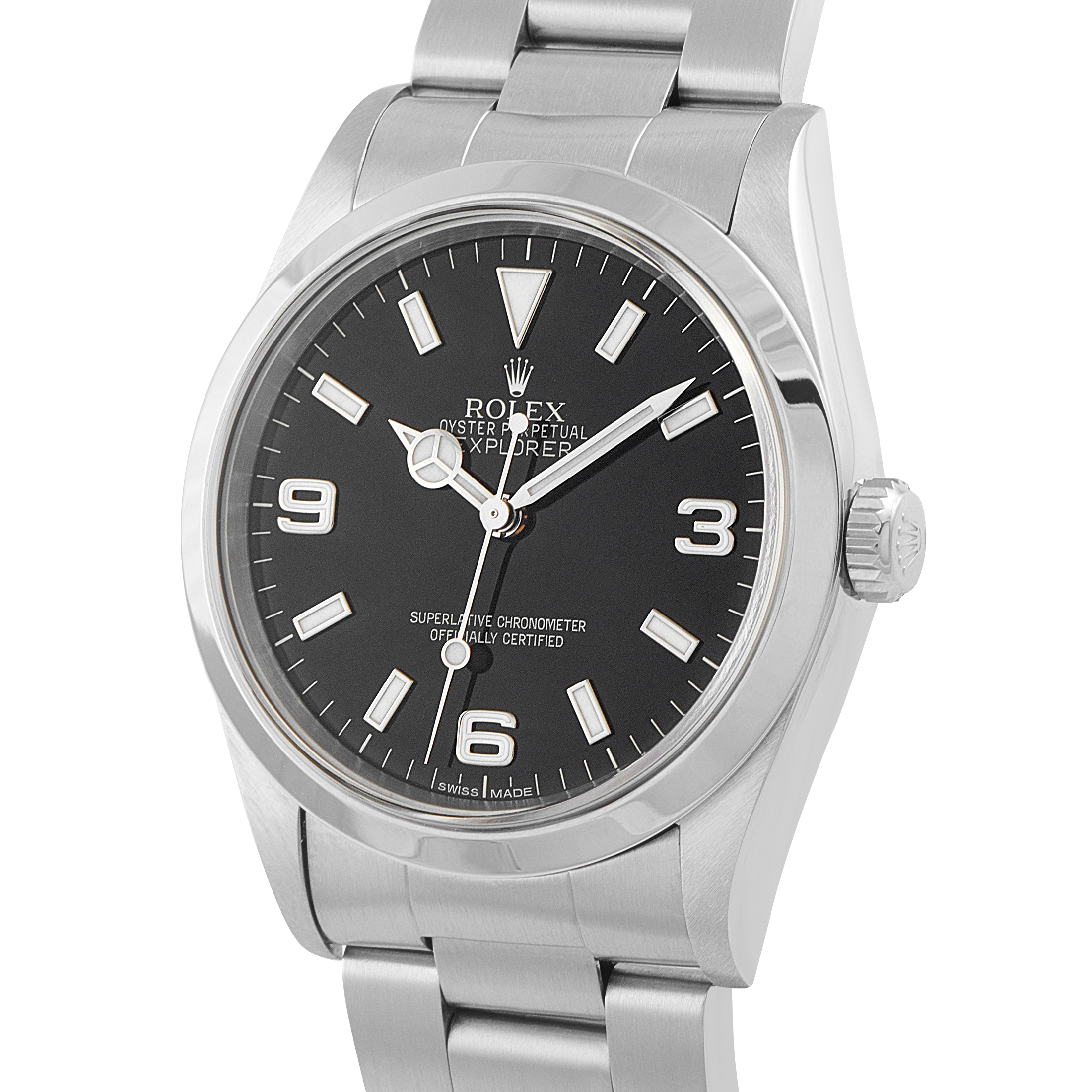 Rolex Explorer Black Dial Steel Watch 14270 - Image 2