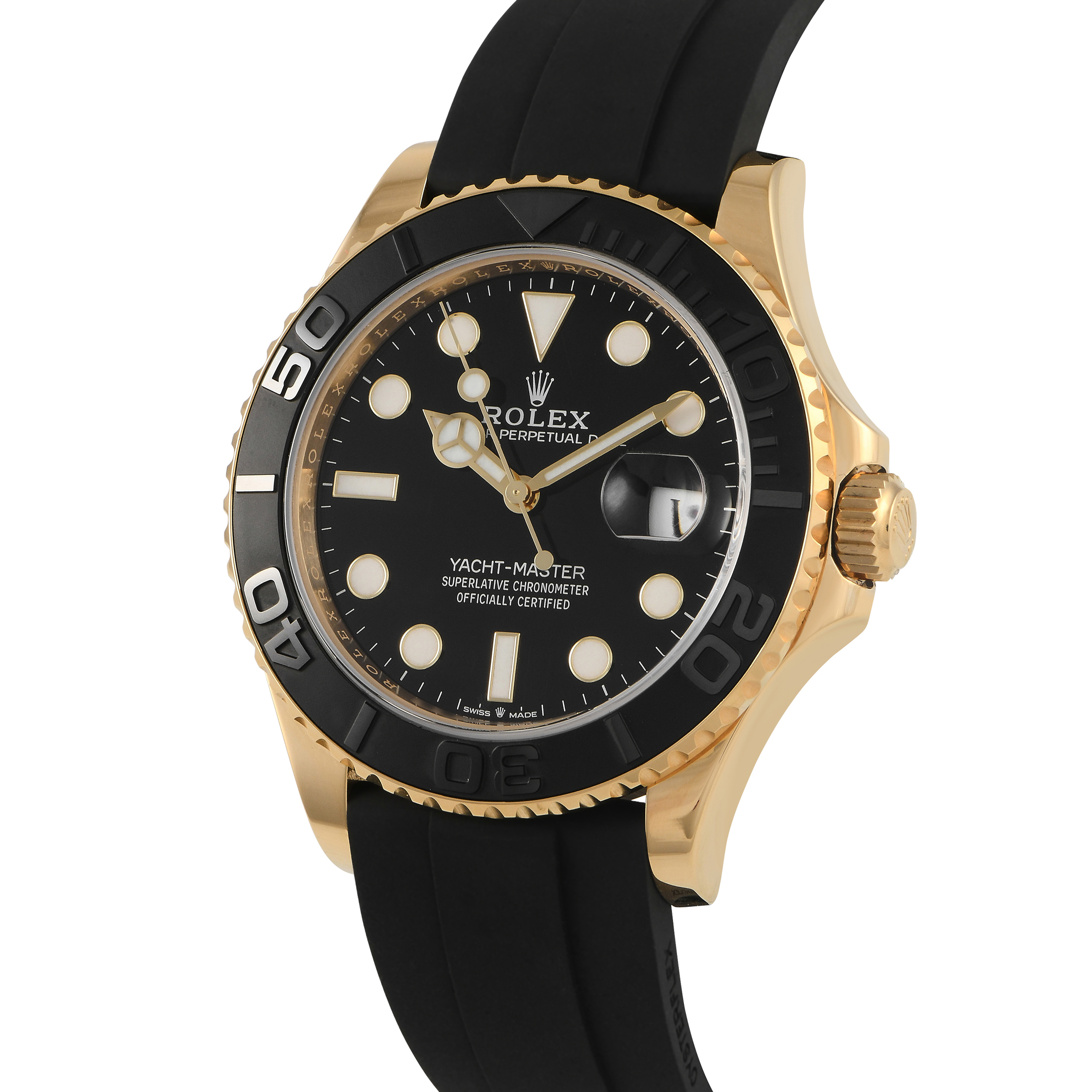 Rolex Yacht-Master 42 Yellow Gold Oysterflex Watch 226658 - Image 2