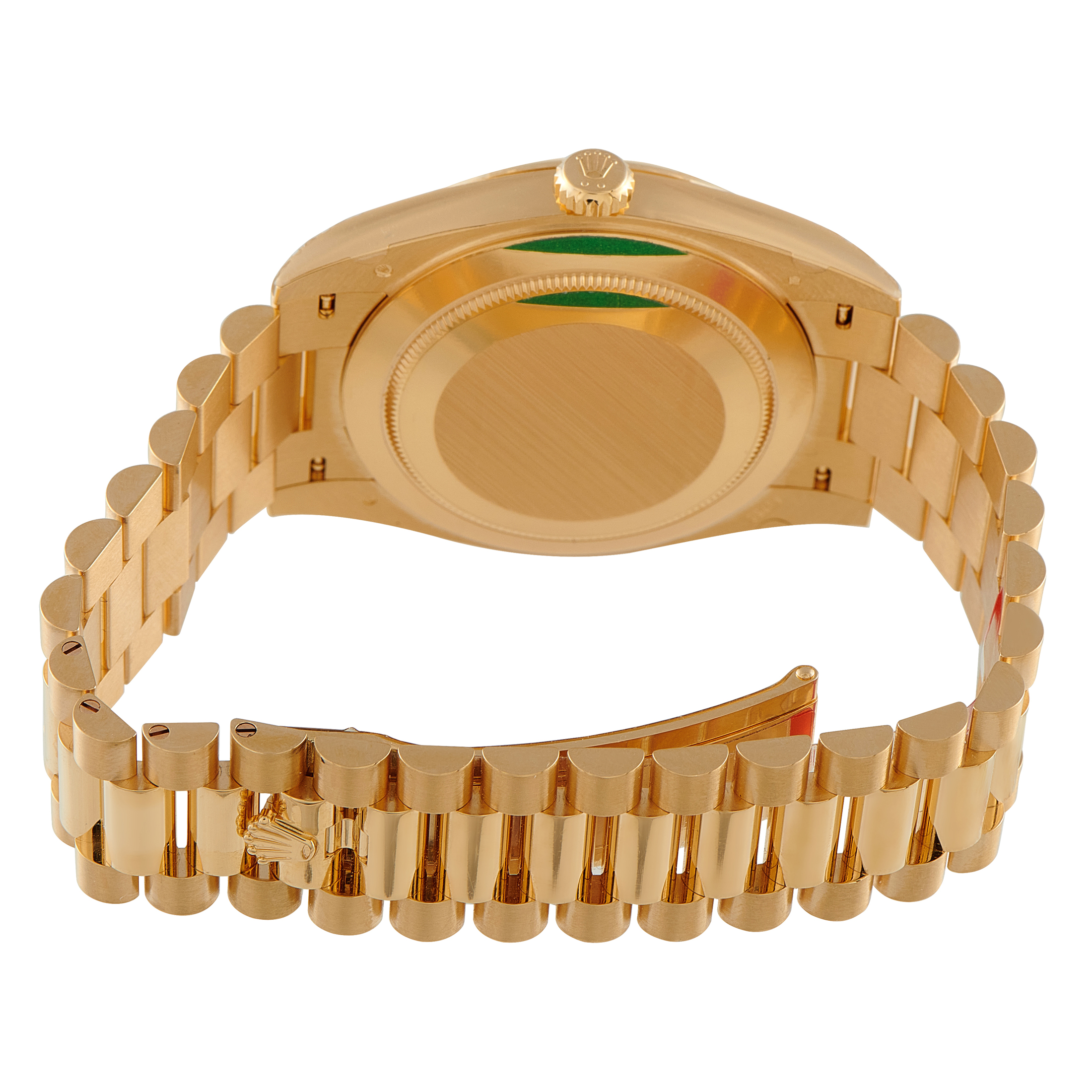Rolex Day-Date 40 Green Dial Yellow Gold President Watch 228238 - Image 4