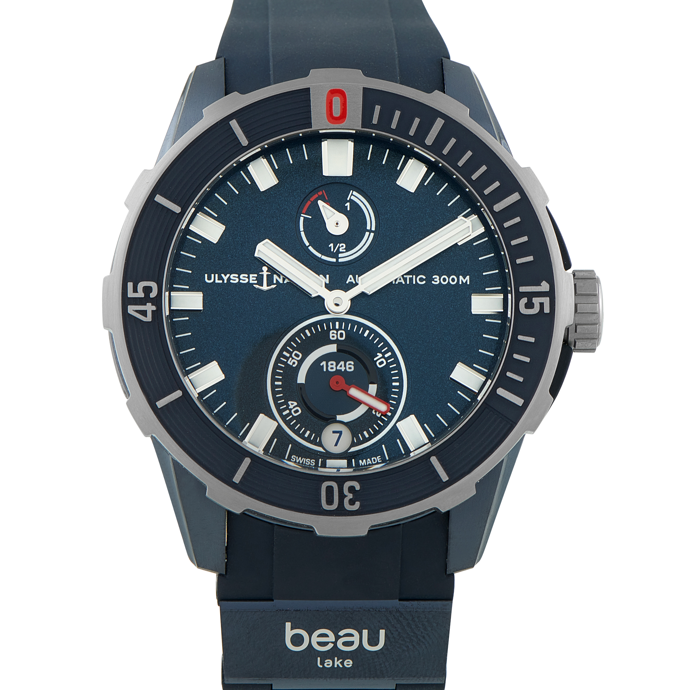 Ulysse Nardin Diver X Beau Lake Blue PVD Titanium Watch 1183-170LE-3A-BEAU