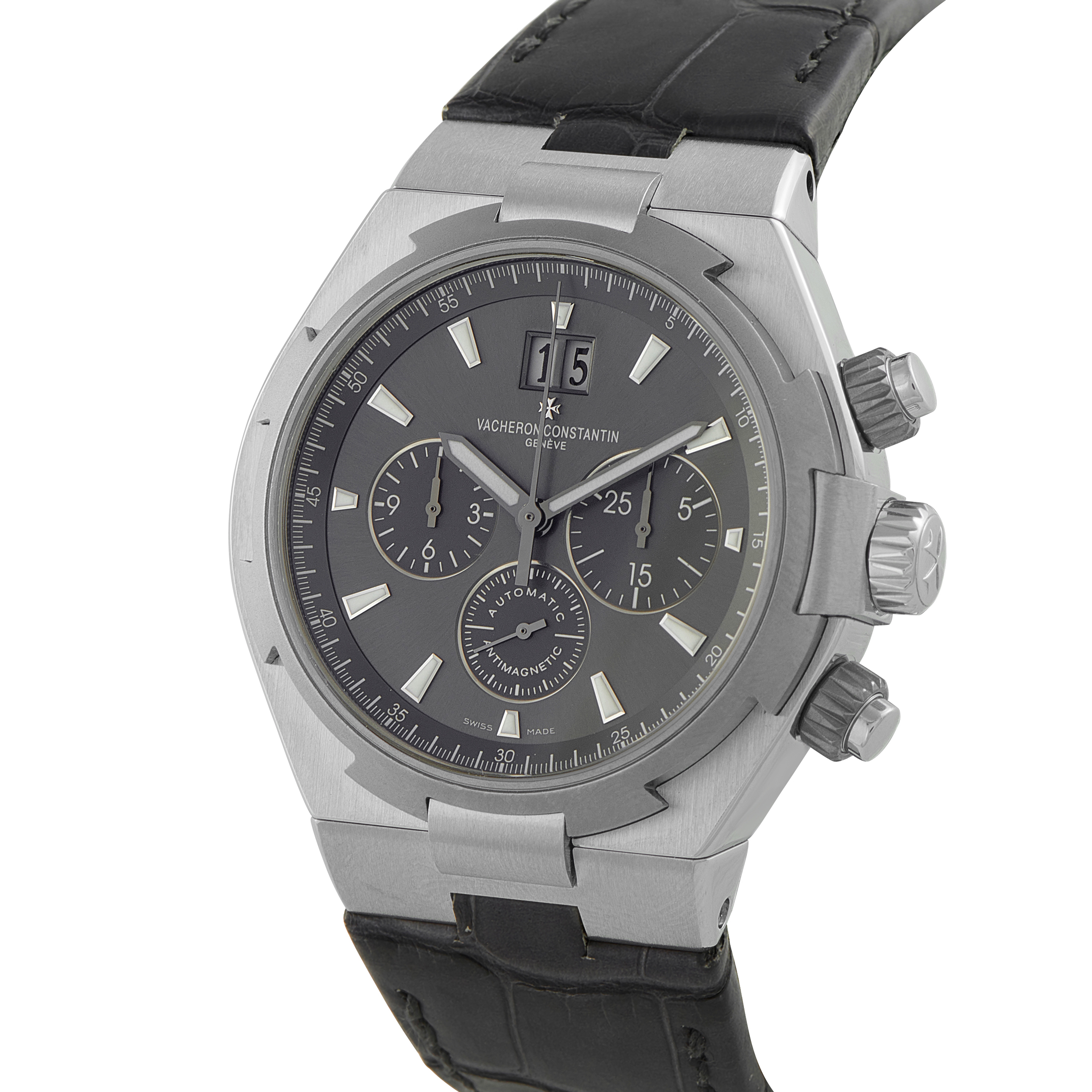 Vacheron Constantin Overseas Chronograph Deep Stream Steel Watch 49150/000W-9501 - Image 2