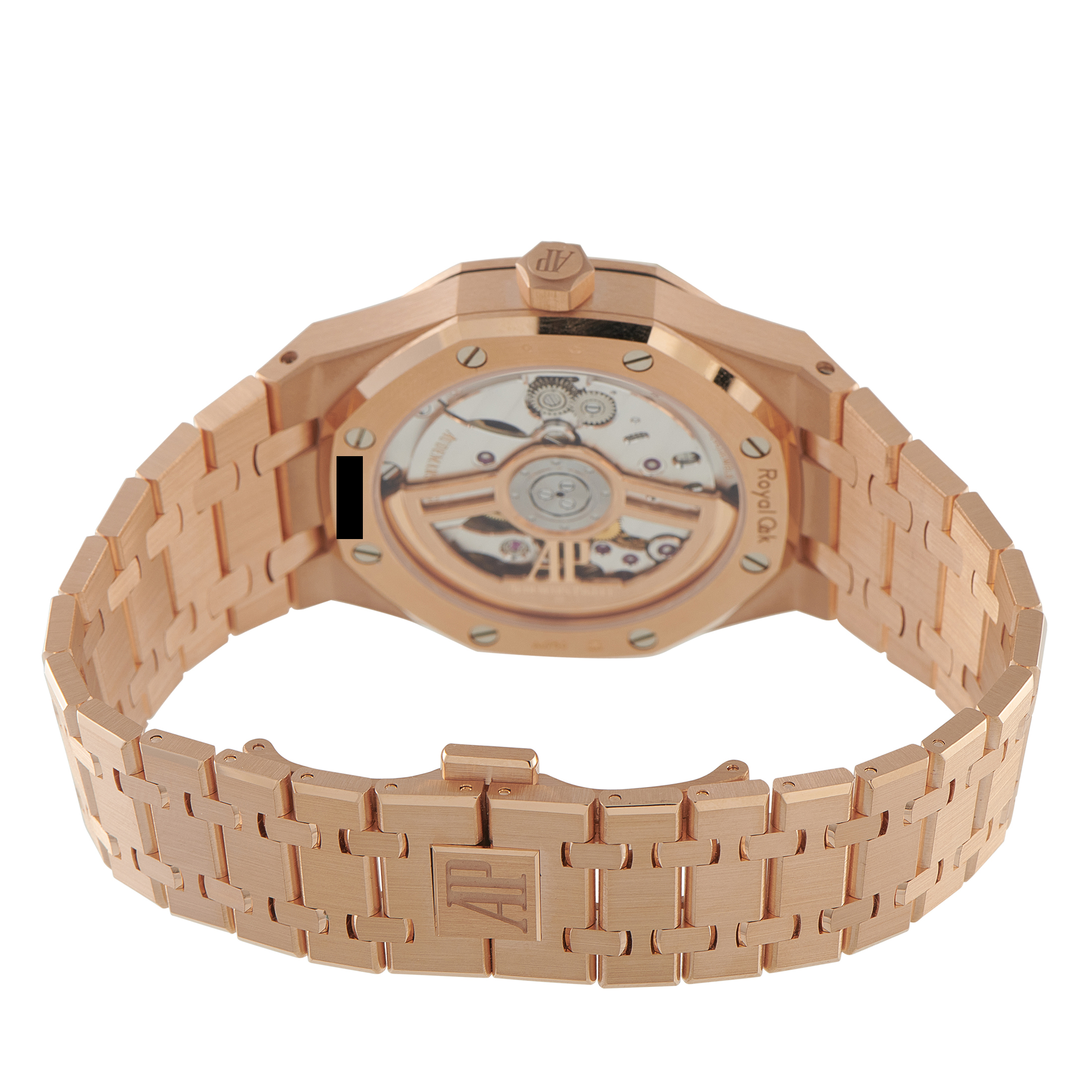 Audemars Piguet Royal Oak 41 Bleu Nuit 18K Rose Gold Watch 15510OR.OO.1320OR.03 - Image 4