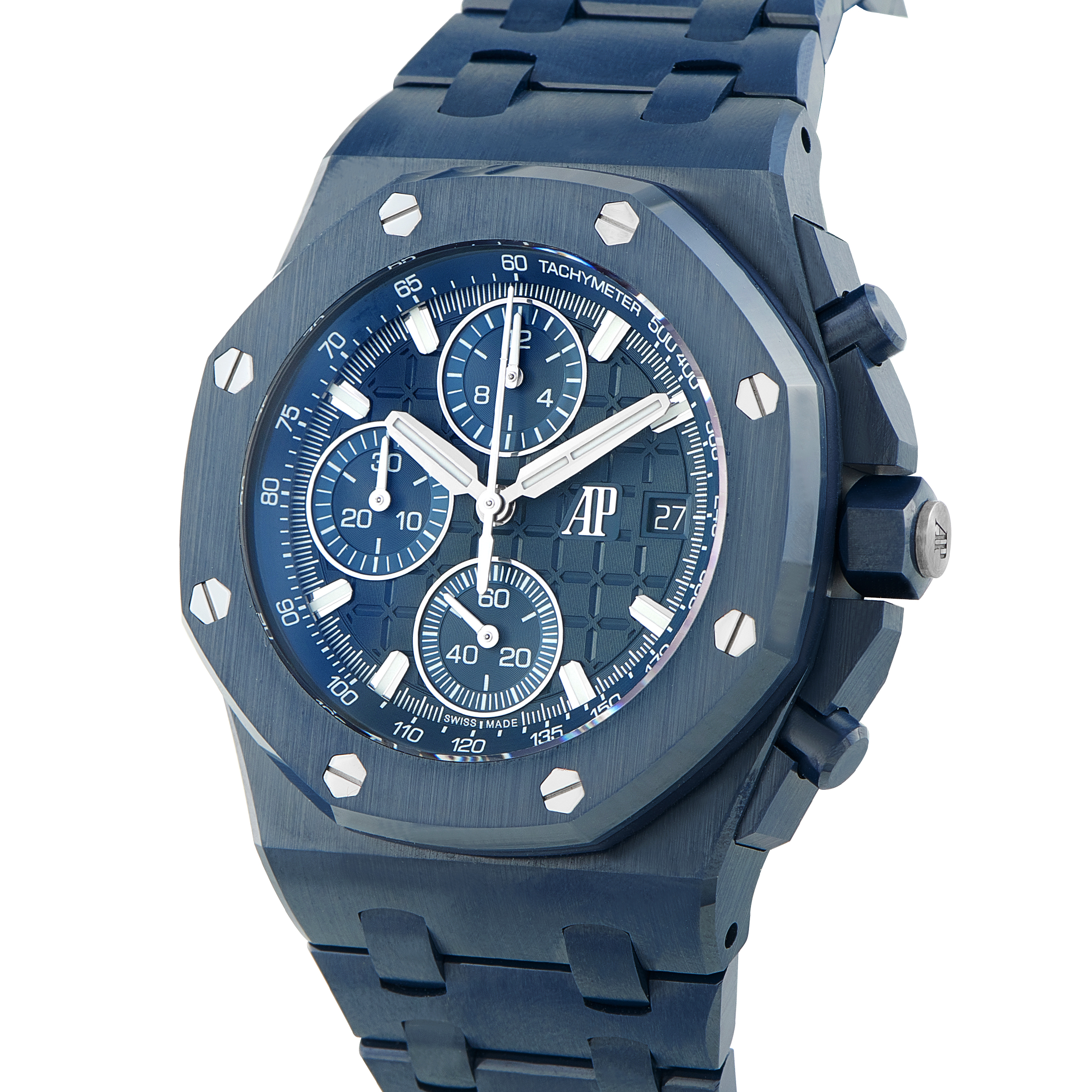 Audemars Piguet Royal Oak Offshore Blue Ceramic Watch 26238CD.OO.1300CD.01 - Image 2