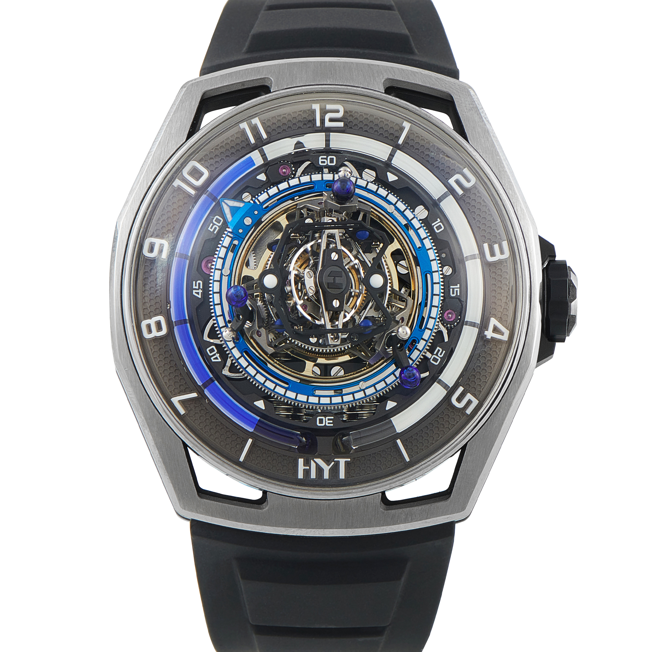 HYT Conical Tourbillon Titanium Blue Watch H03068-A